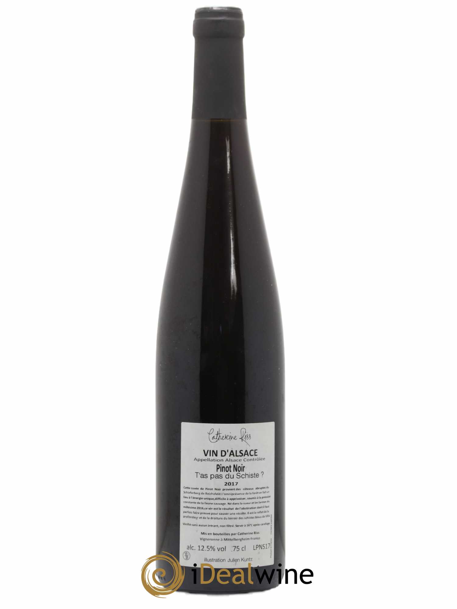 Vin de France T'as pas du schiste Domaine Riss 2017 - Lot de 1 bouteille - 1