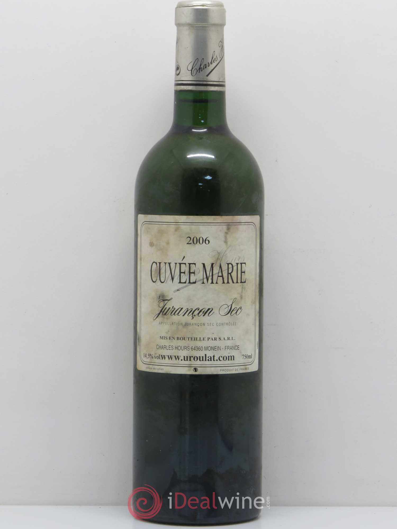 Jurançon Sec Uroulat Cuvée Marie Charles Hours 2006 - Lot de 1 bouteille - 0