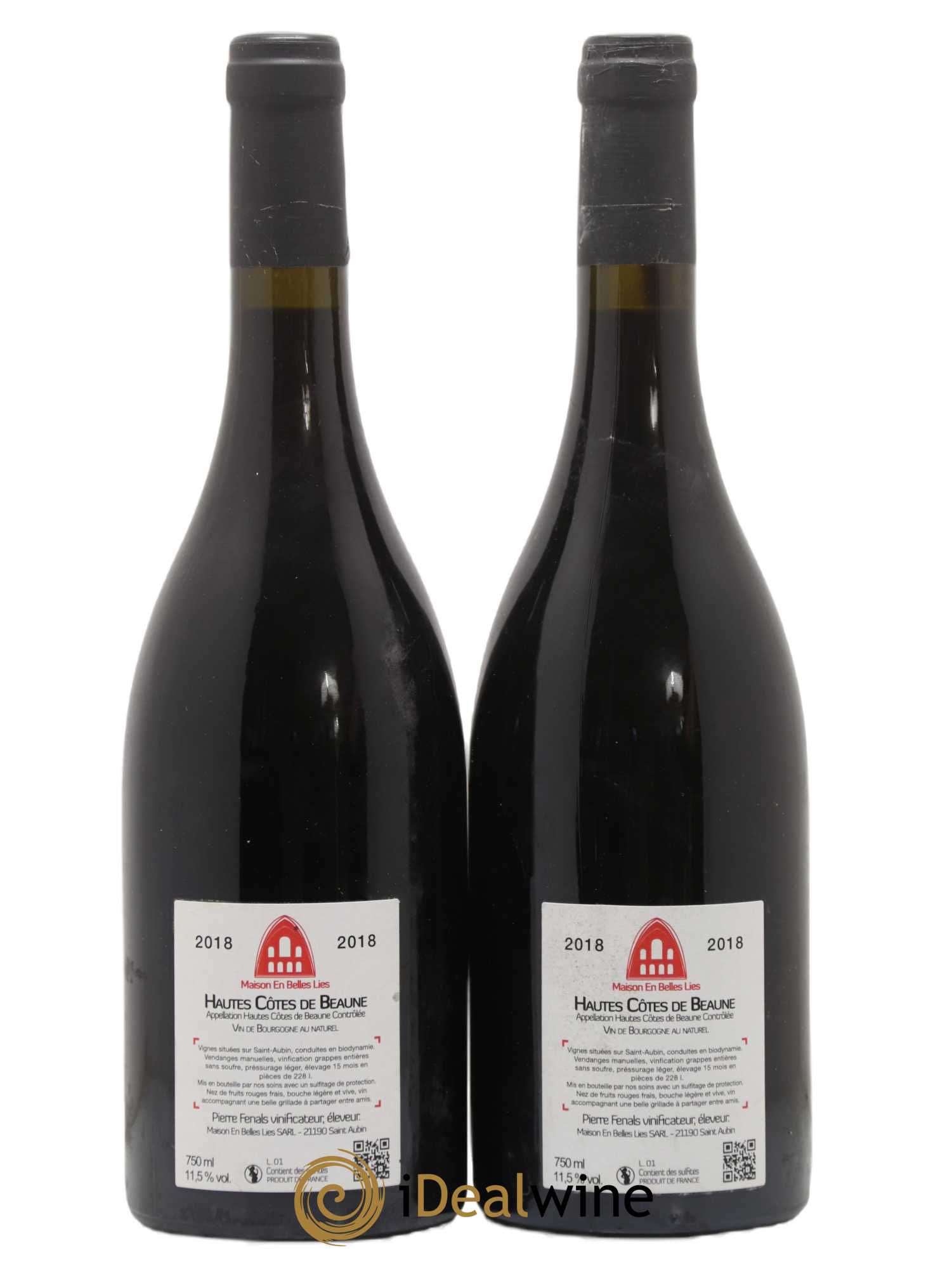 Hautes-Côtes de Beaune Maison En Belles Lies 2018 - Lot de 2 bouteilles - 1