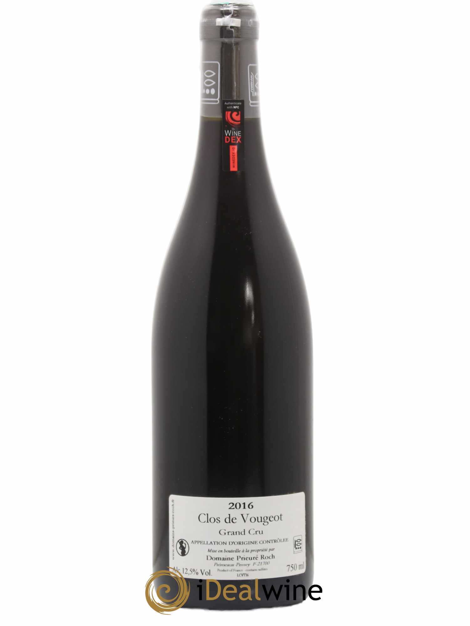 Clos de Vougeot Grand Cru Prieuré Roch 2016 - Lot de 1 bouteille - 1