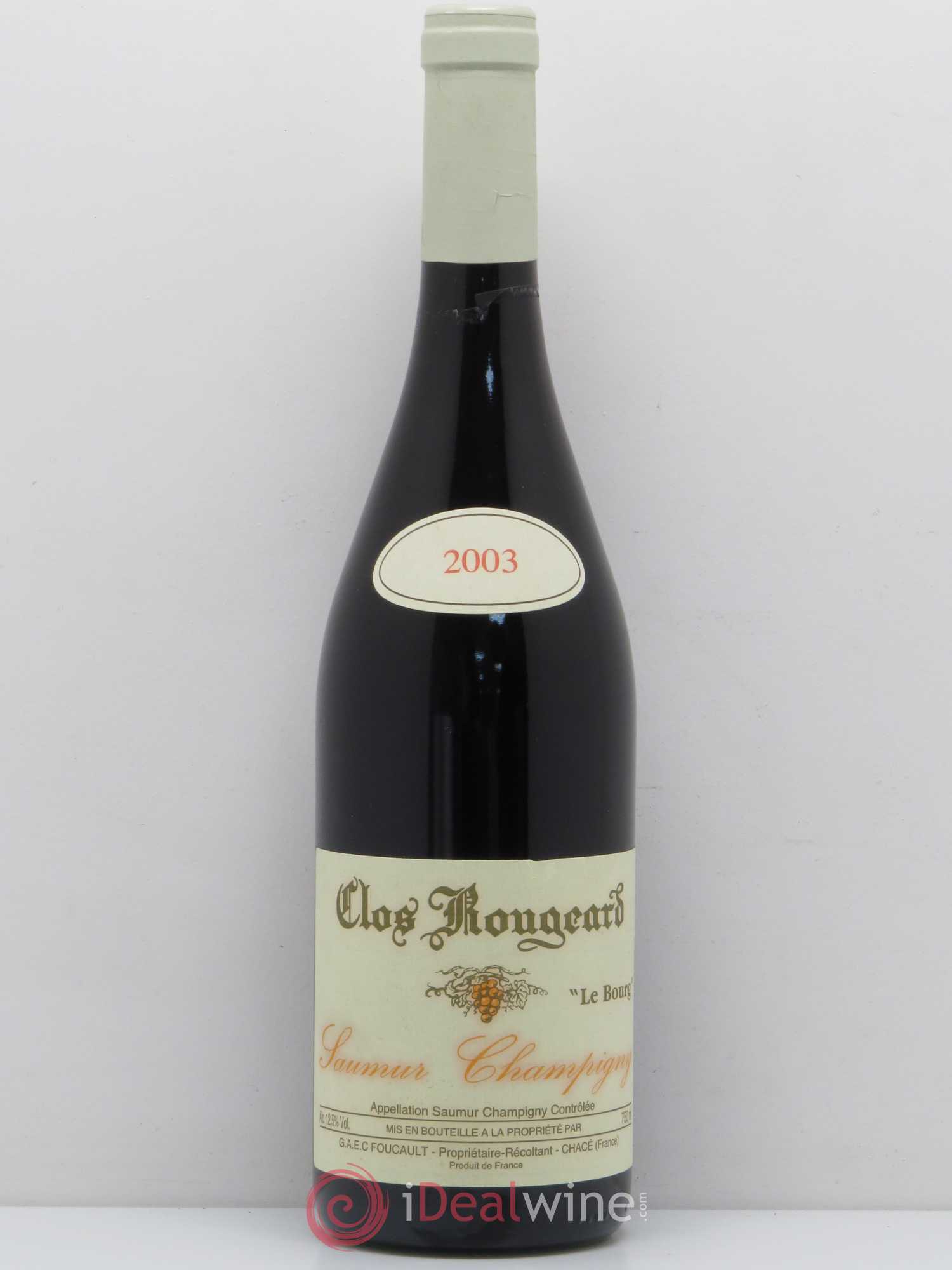Saumur-Champigny Le Bourg Clos Rougeard 2003 - Lot de 1 bouteille - 0