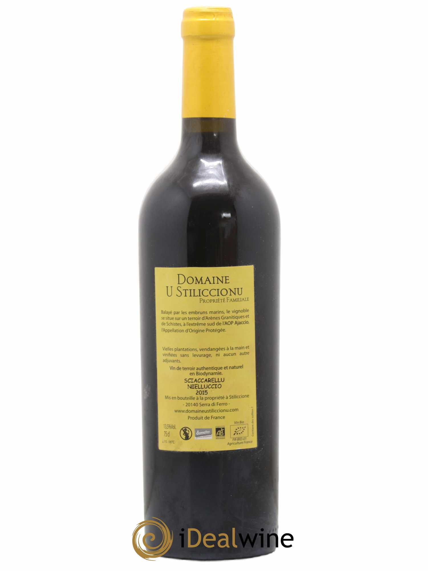 Vin de Corse Sottu Scala U Stiliccionnu 2015 - Lot de 1 bouteille - 1
