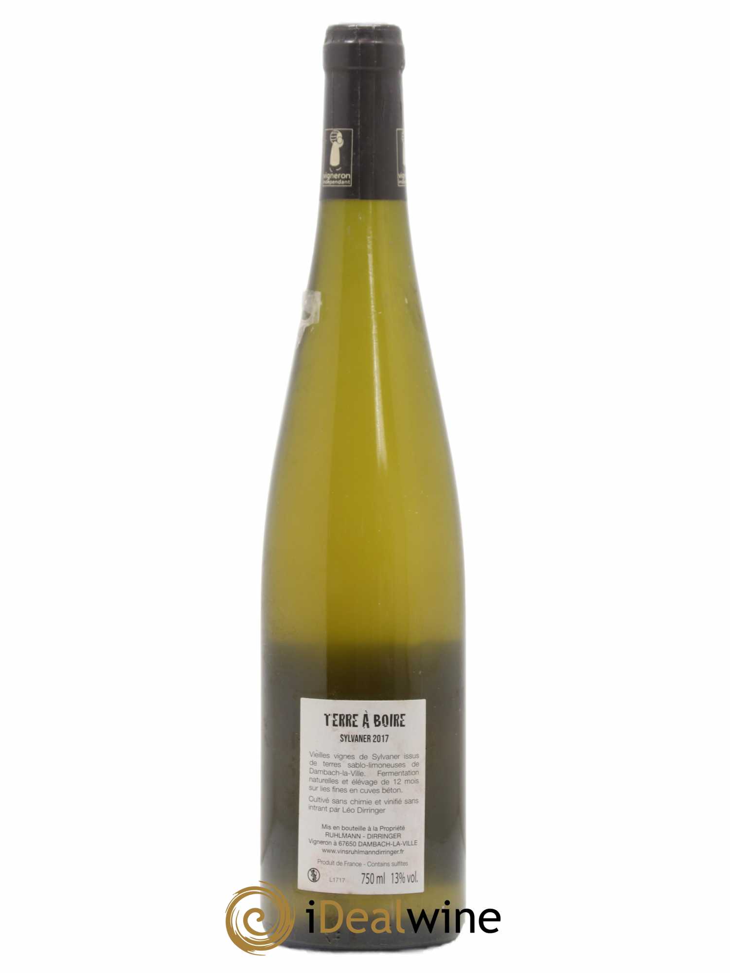 Vin de France Terre à boire Sylvaner Domaine Ruhlmann Dirringer 2017 - Posten von 1 Flasche - 1