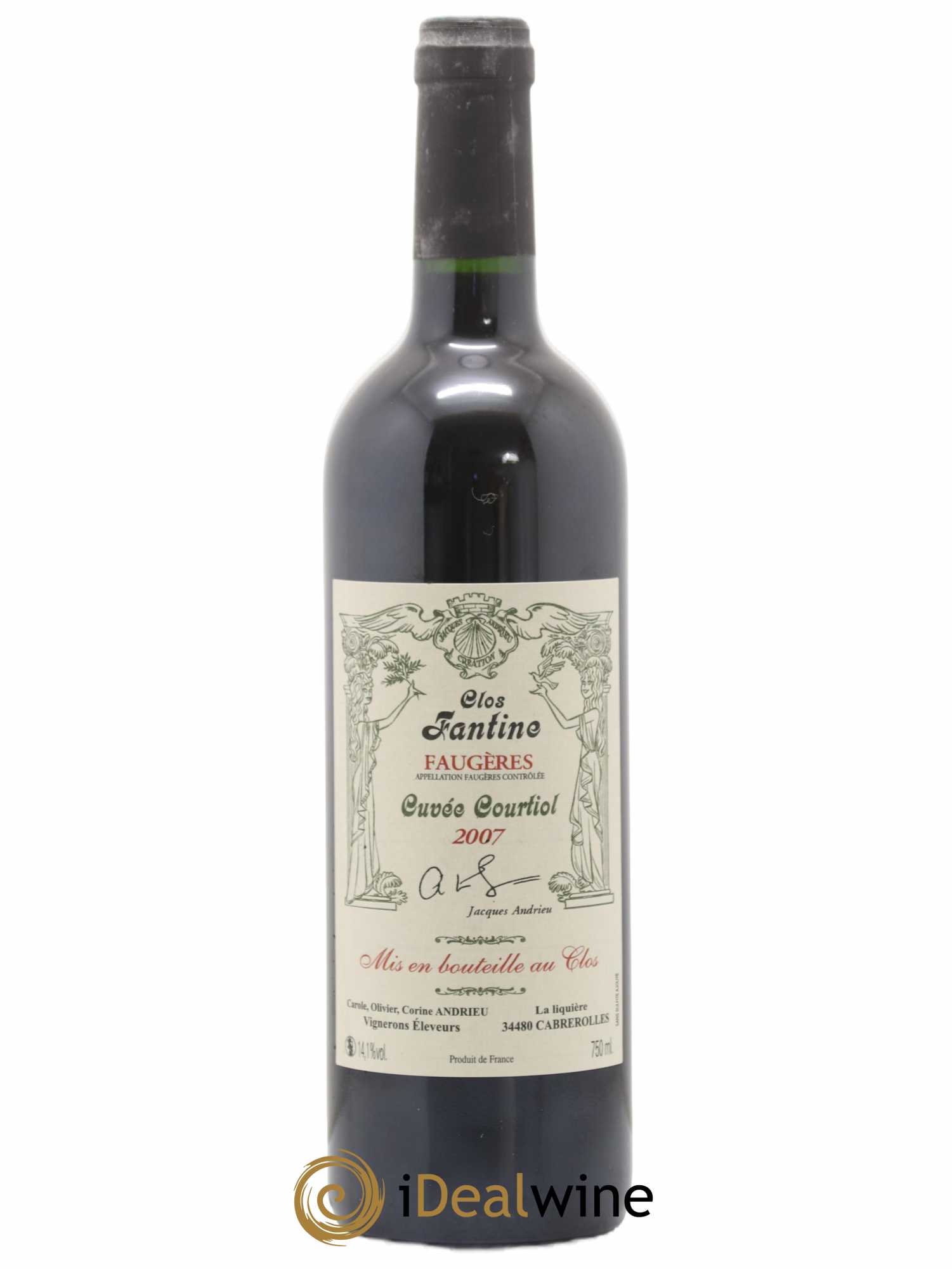 Faugères Clos Fantine Courtiol Famille Andrieu 2007 - Lot de 1 bouteille - 0
