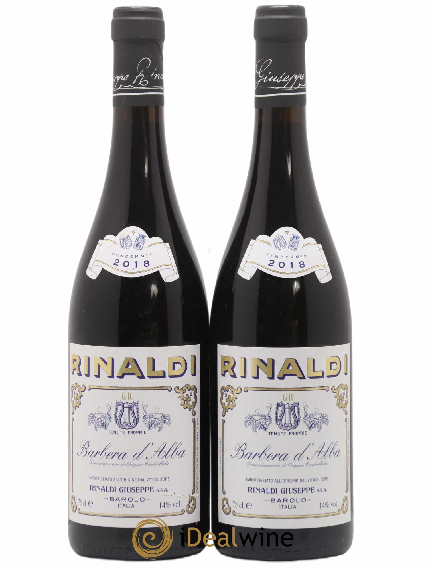 Barbera d'Alba Giuseppe Rinaldi 2018 - Lotto di 2 bottiglie - 0
