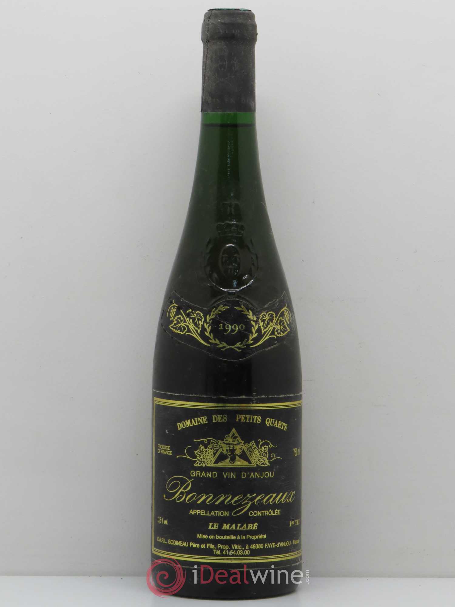 Bonnezeaux Le Malabe Domaine Des Petits Quarts 1990 - Lotto di 1 bottiglia - 0