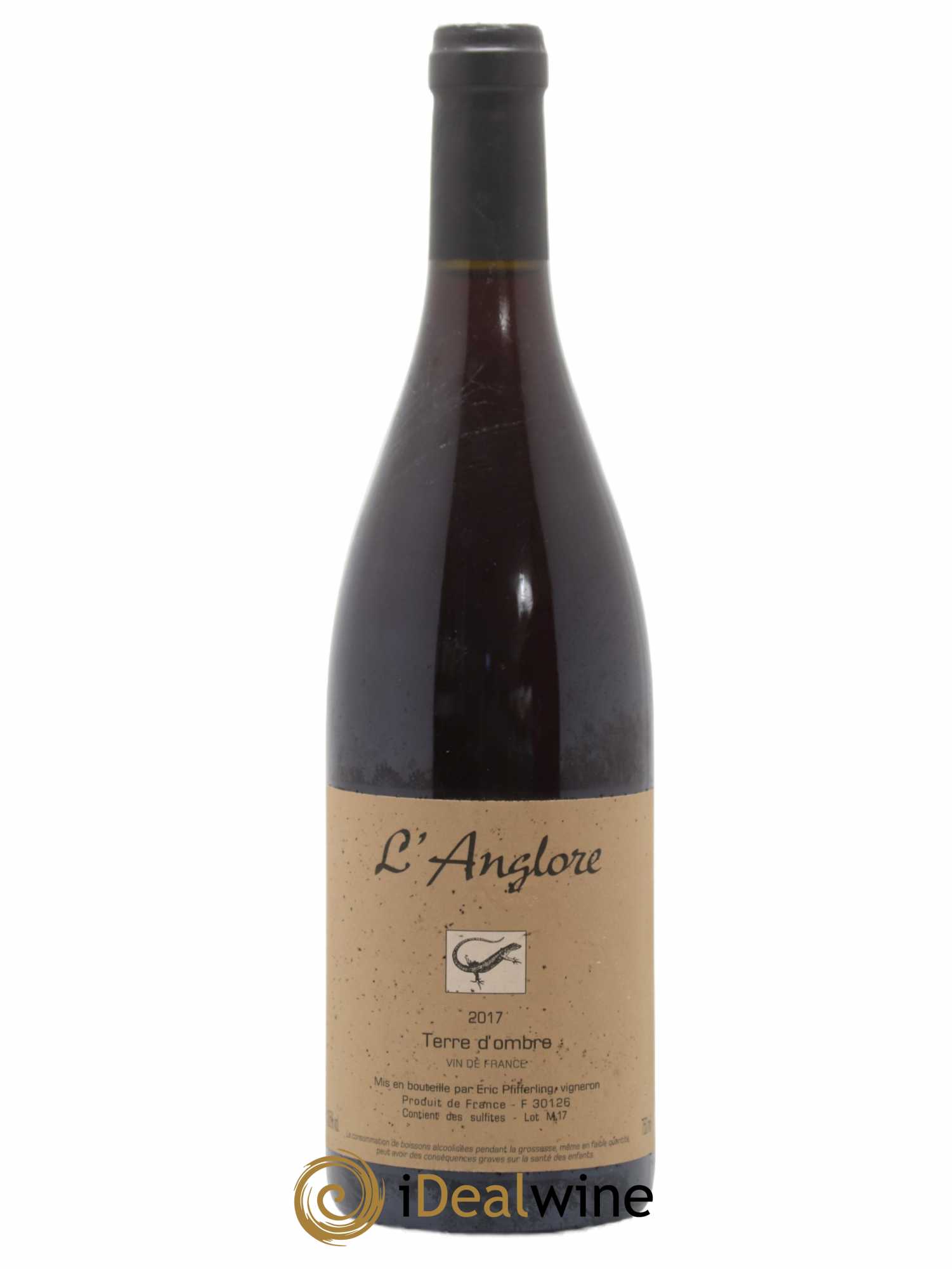 Vin de France Terre d'Ombre L'Anglore 2017 - Lot de 1 bouteille - 0