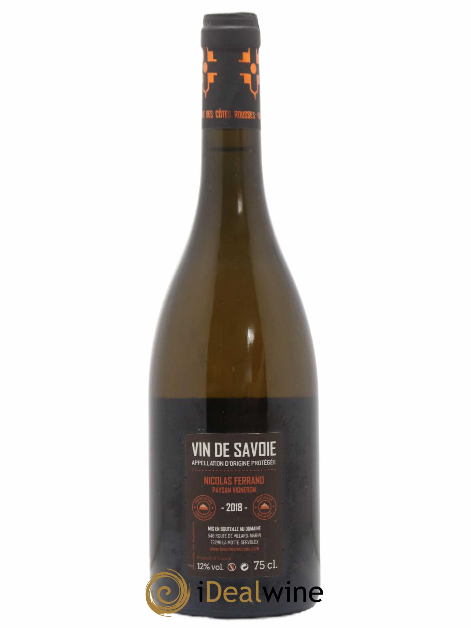 Vin de Savoie La Pente Domaine des Côtes Rousses Nicolas Ferrand 2018 - Lot de 1 bouteille - 1