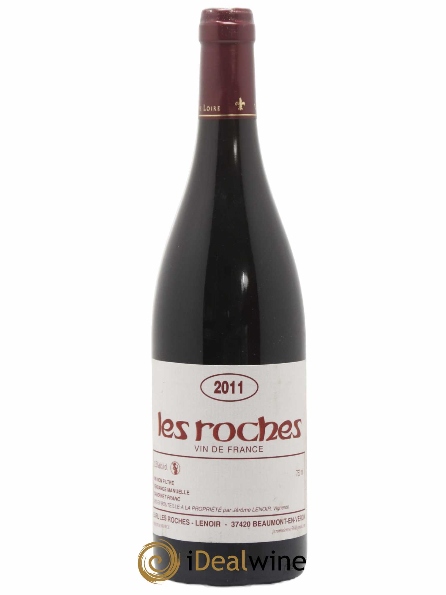 Vin de France Les Roches Lenoir (Domaine) 2011 - Lot de 1 bouteille - 0