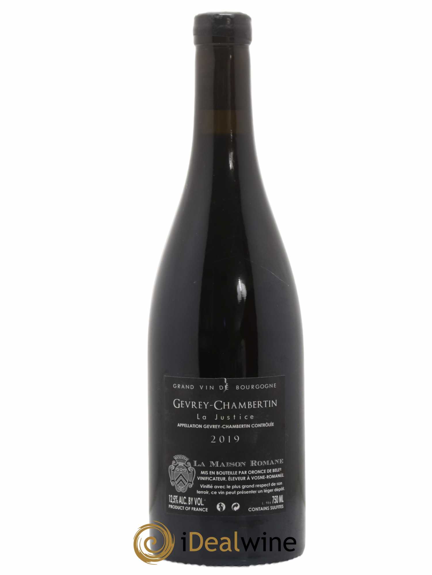 Gevrey-Chambertin La Justice La Maison Romane 2019 - Lot de 1 bouteille - 1