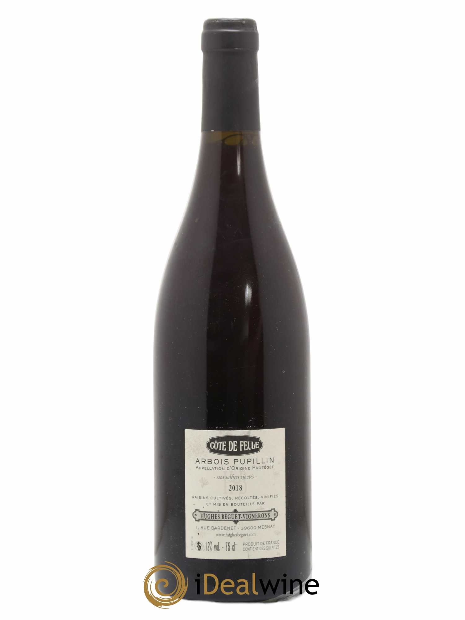 Arbois Pupillin Ploussard Côte de Feule Domaine Hugues Beguet 2018 - Posten von 1 Flasche - 1