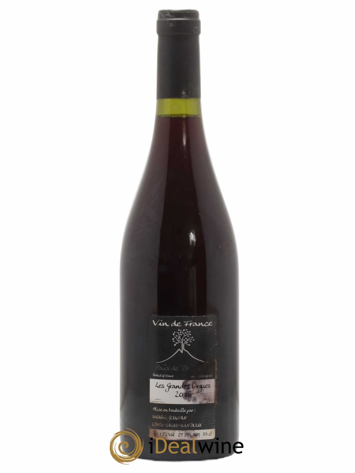Vin de France Les Grandes Orgues Vignoble de l'Arbre Blanc 2015 - Lot de 1 bouteille - 1
