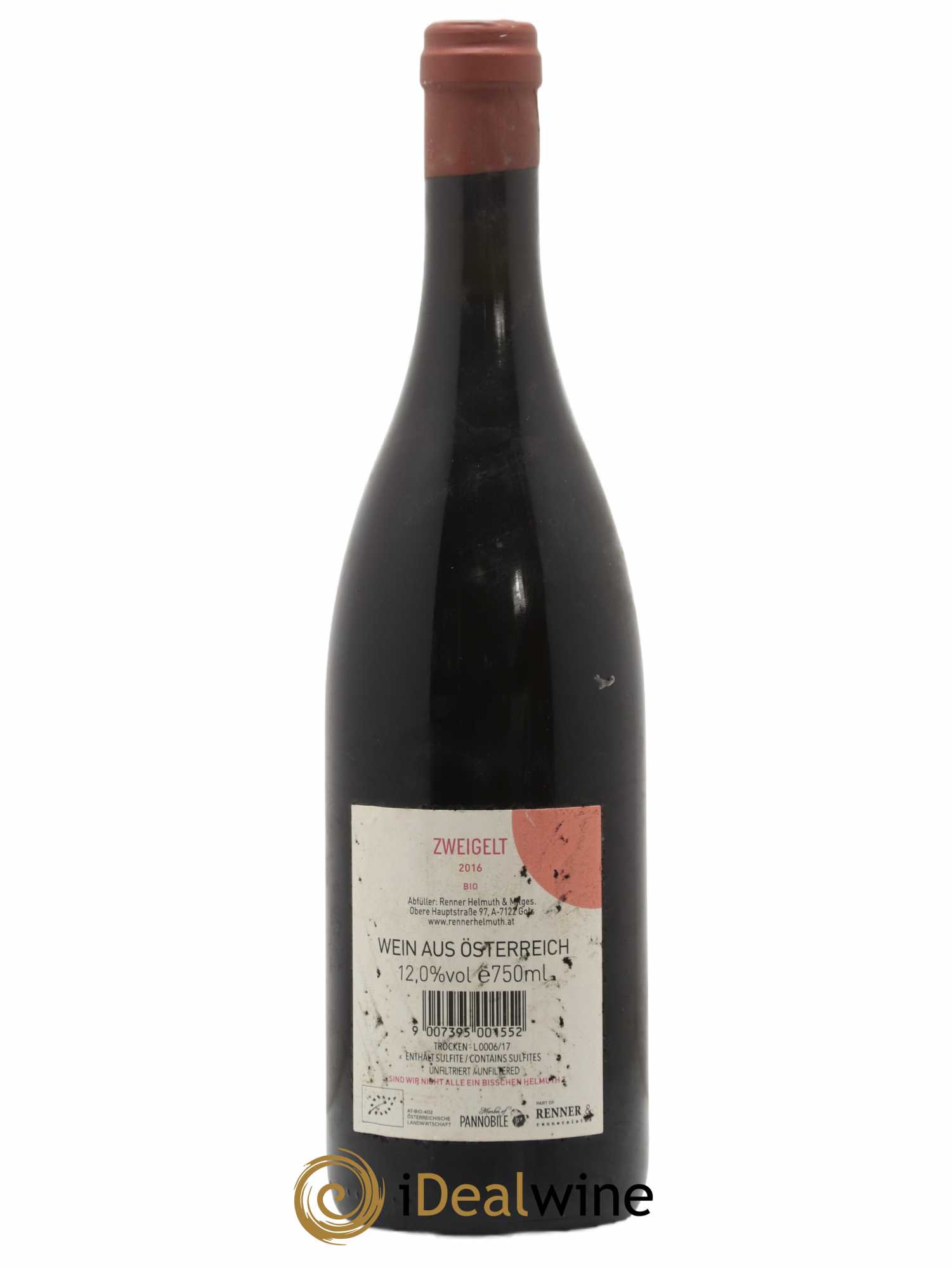 Autriche Zweigelt Rennersistas 2016 - Posten von 1 Flasche - 1