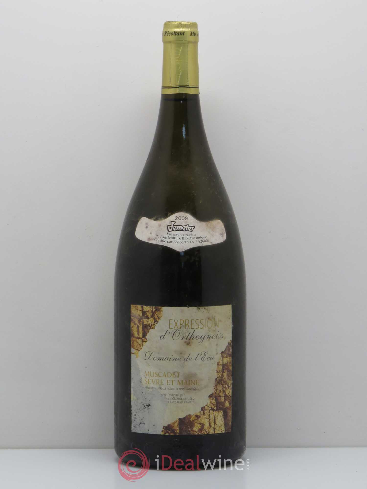 Vin de France (anciennement Muscadet-Sèvre-et-Maine) Orthogneiss Domaine de L'Ecu 2009 - Lot de 1 magnum - 0