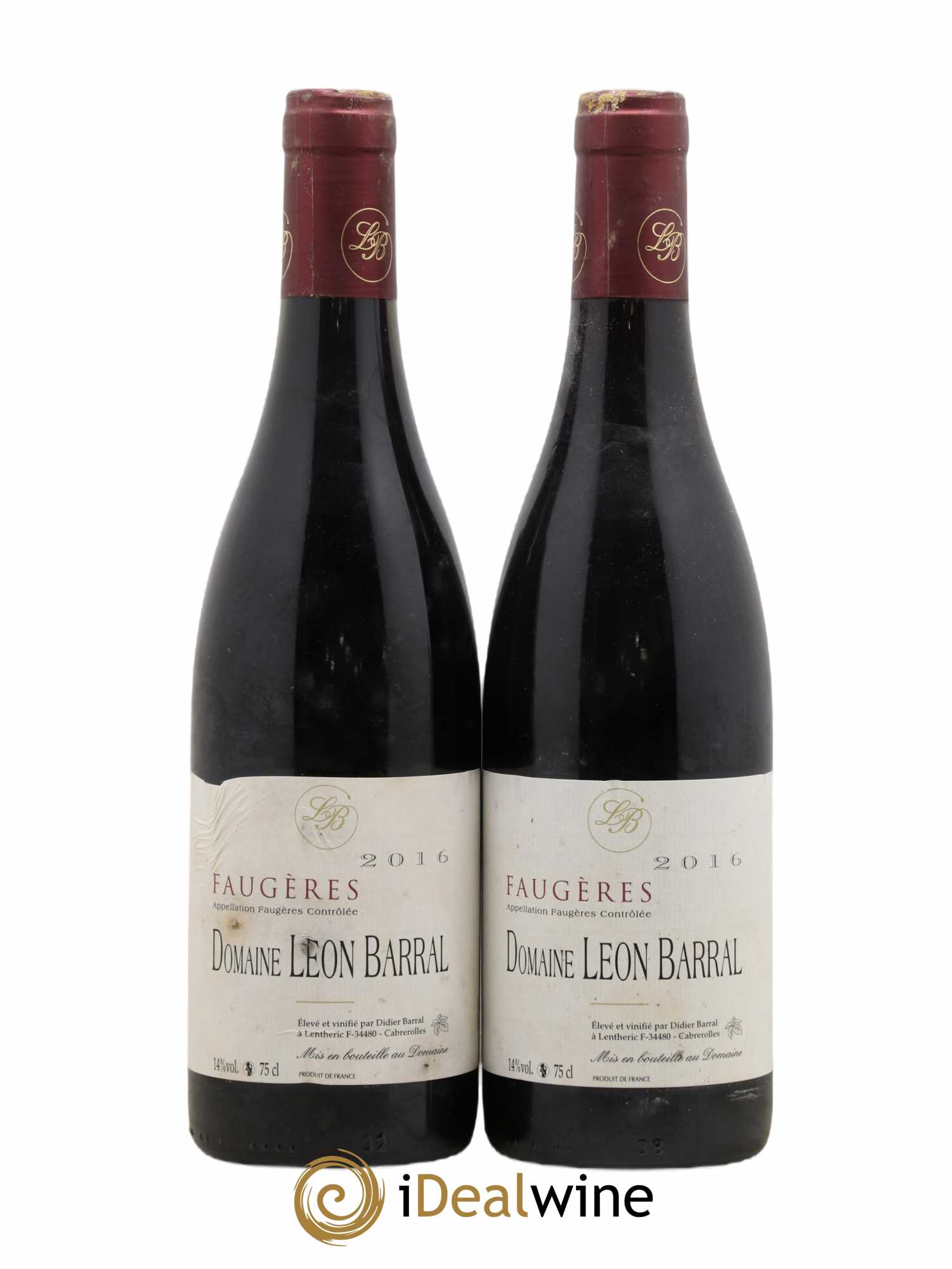 Faugères Domaine Léon Barral 2016 - Lot de 2 bouteilles - 0