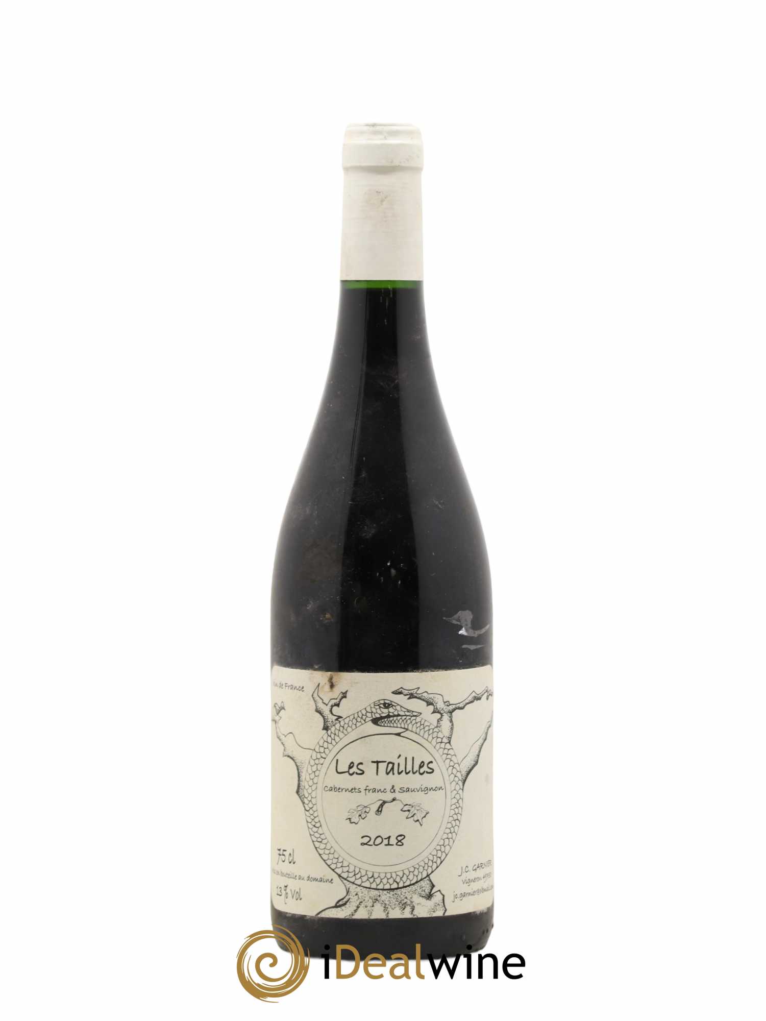 Vin de France Les Tailles Domaine Jean-Christophe Garnier (sans prix de réserve) 2018 - Posten von 1 Flasche - 0