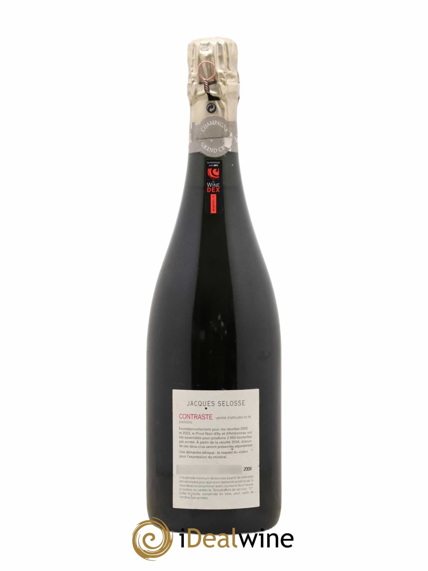 Contraste Blanc de Noirs Grand Cru Brut Jacques Selosse - Lot de 1 bouteille - 1