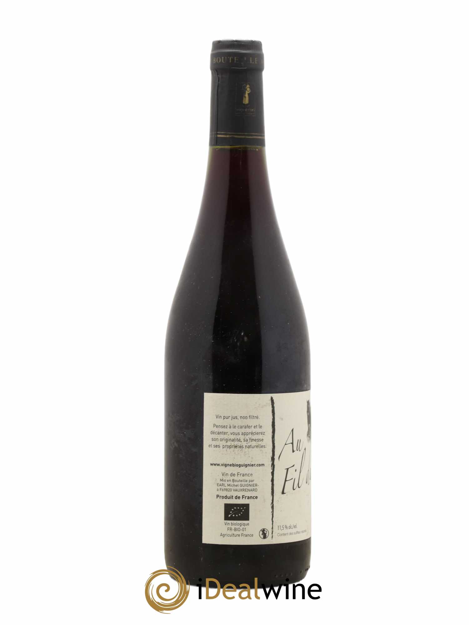 Vin de France Au fil du temps Domaine Michel Guignier 2015 - Posten von 1 Flasche - 1