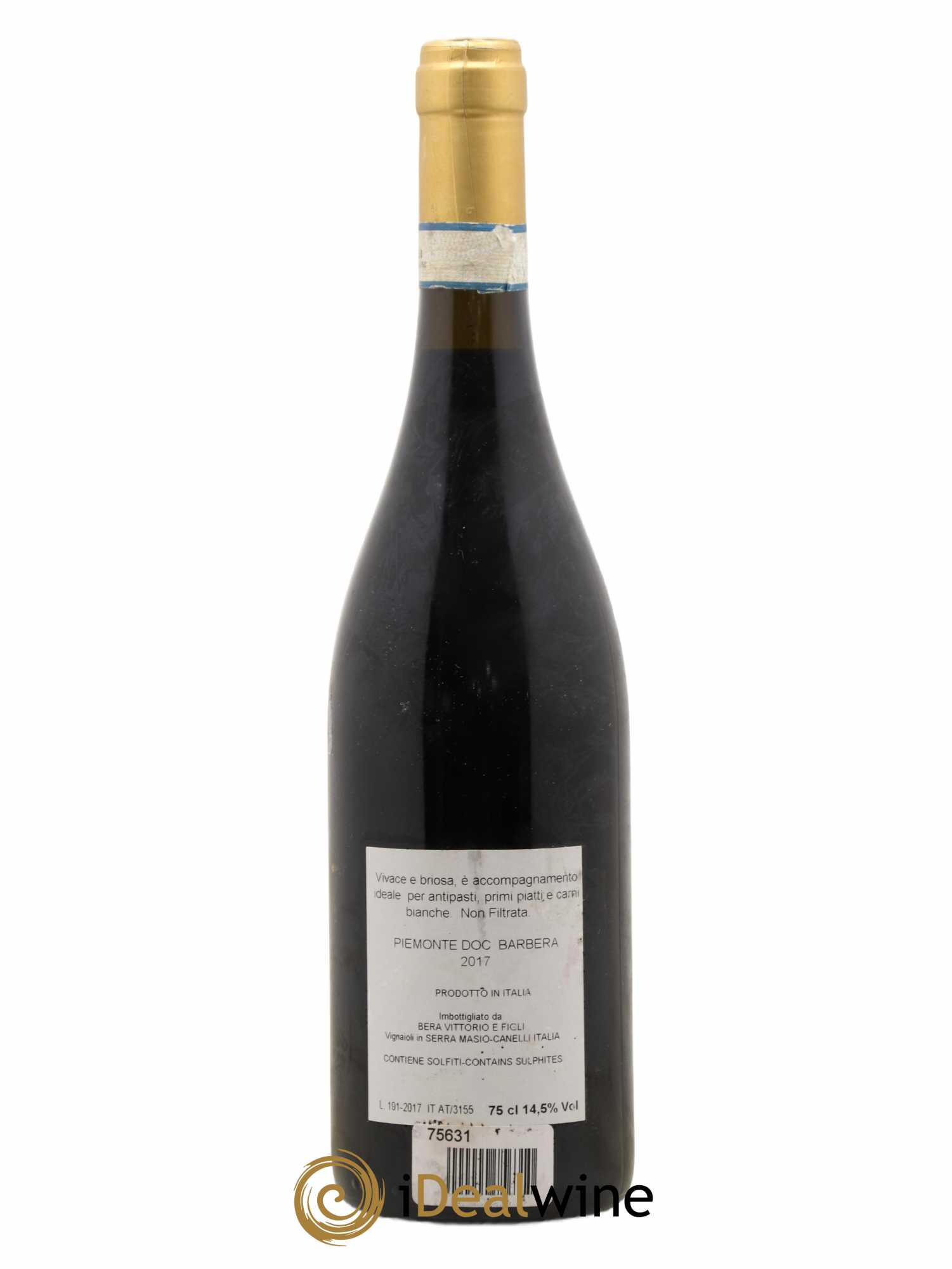 Piémont Le Verrane Domaine Vittorio Bera et Figlii (sans prix de réserve) 2017 - Posten von 1 Flasche - 1