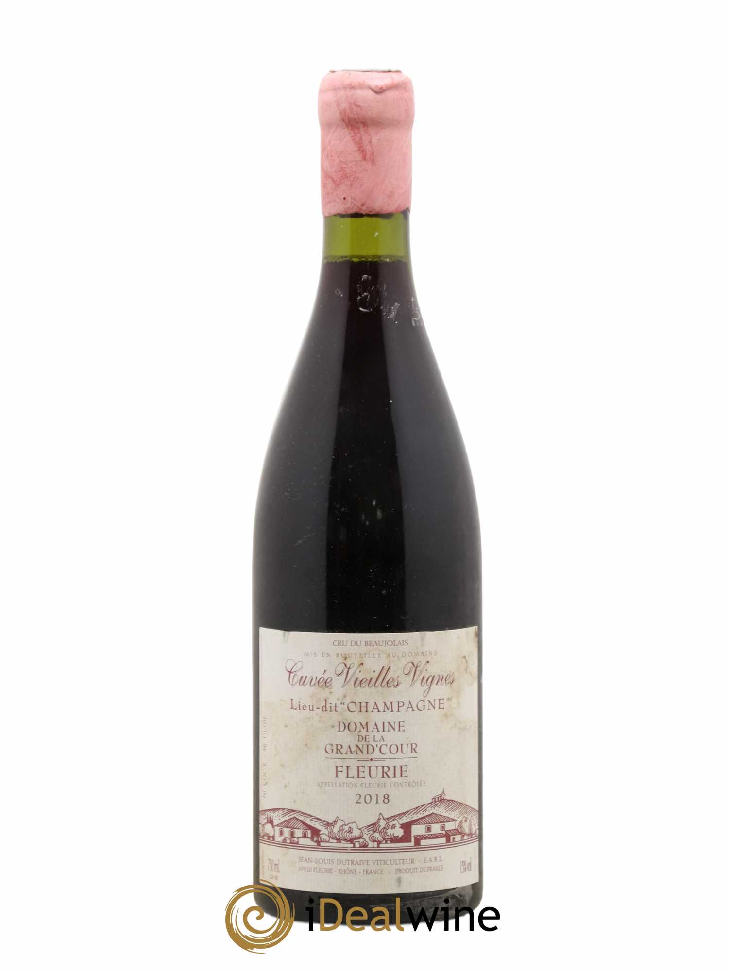Fleurie Champagne - Cuvée Vieilles Vignes Grand'cour (Domaine de la) - Jean-Louis Dutraive 2018 - Lot de 1 bouteille - 0