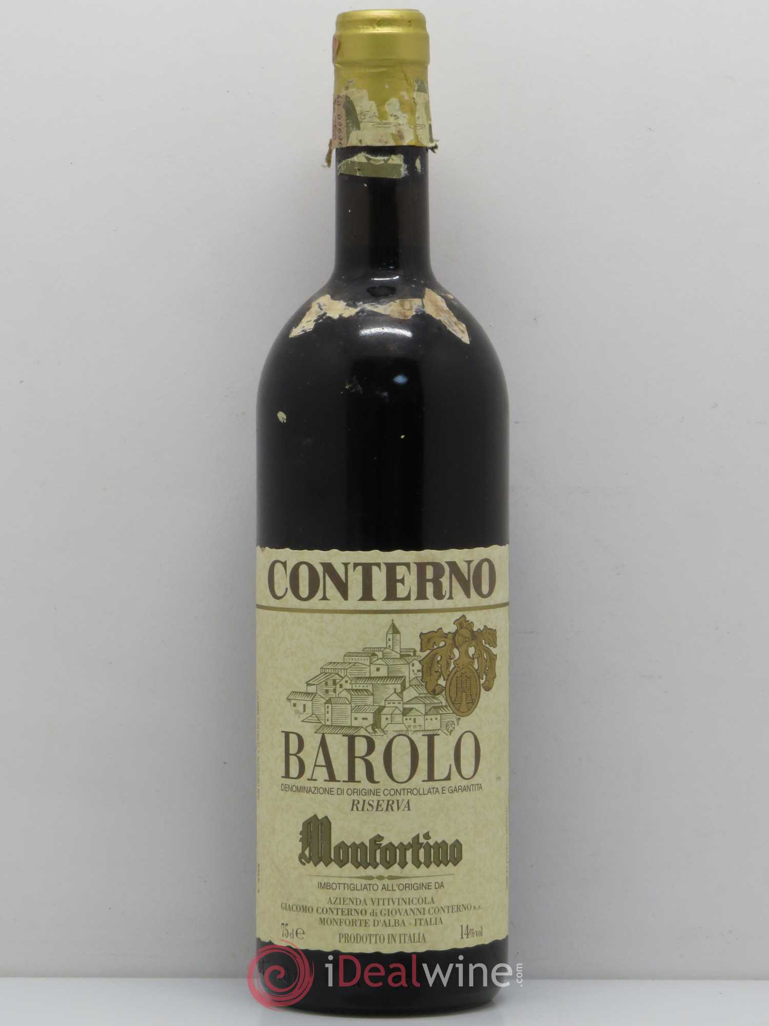 Barolo DOCG Riserva Monfortino Giacomo Conterno Présumé 1996 1996 - Posten von 1 Flasche - 0