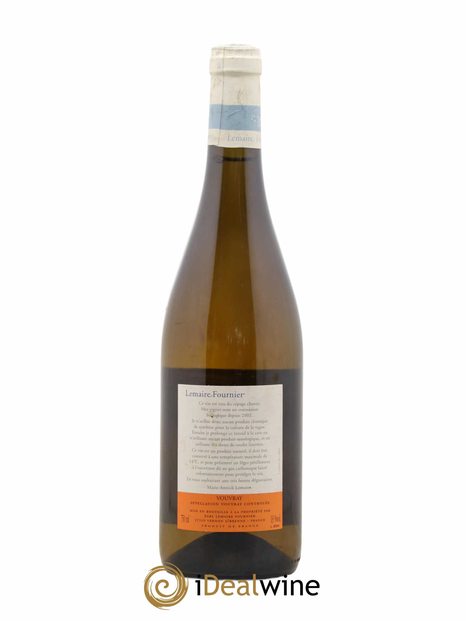 Vouvray Morandieres Domaine Lemaire Fournier 2004 - Posten von 1 Flasche - 1