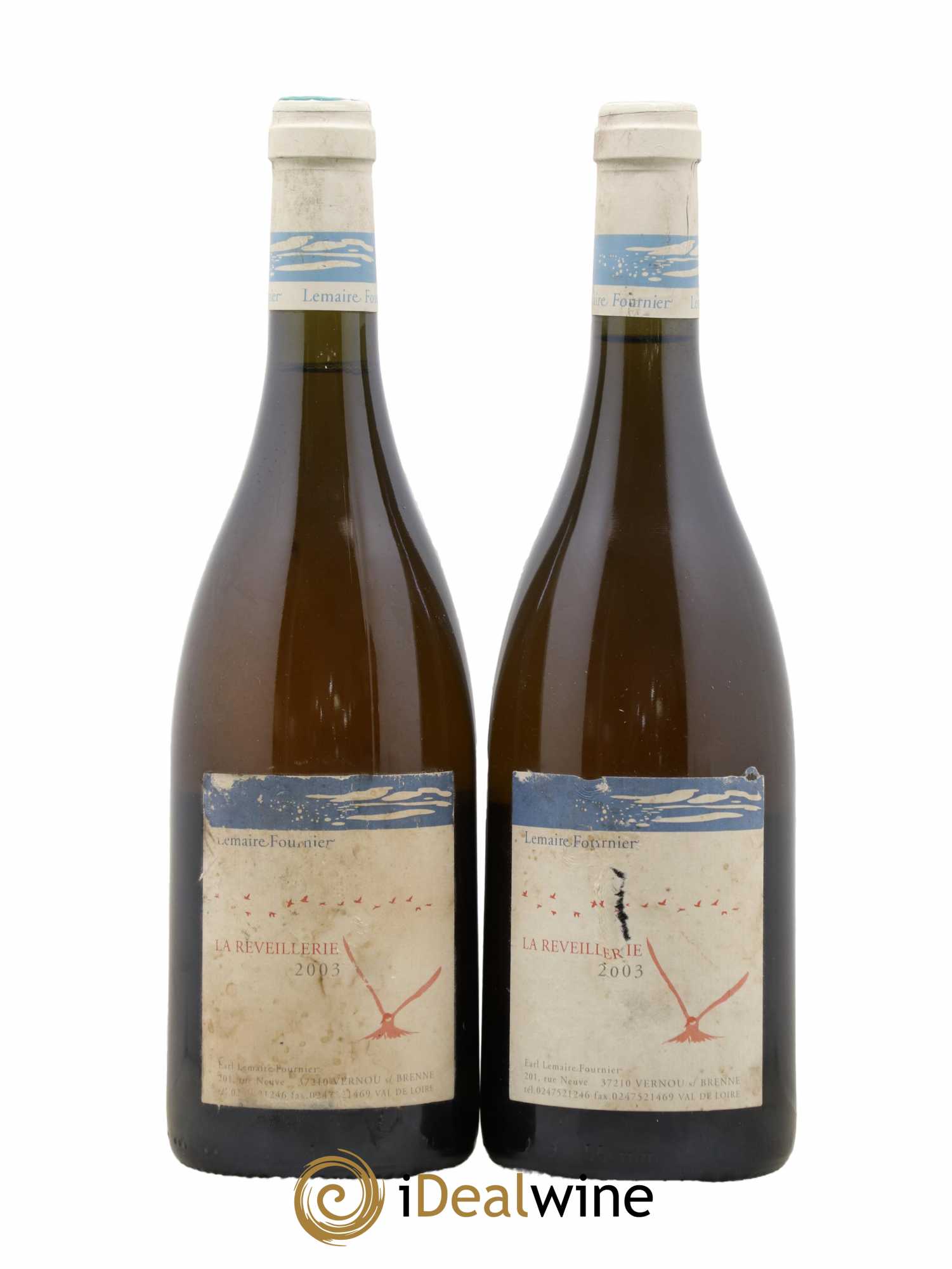 Vouvray Reveillerie Domaine Lemaire Fournier 2003 - Posten von 2 Flaschen - 0