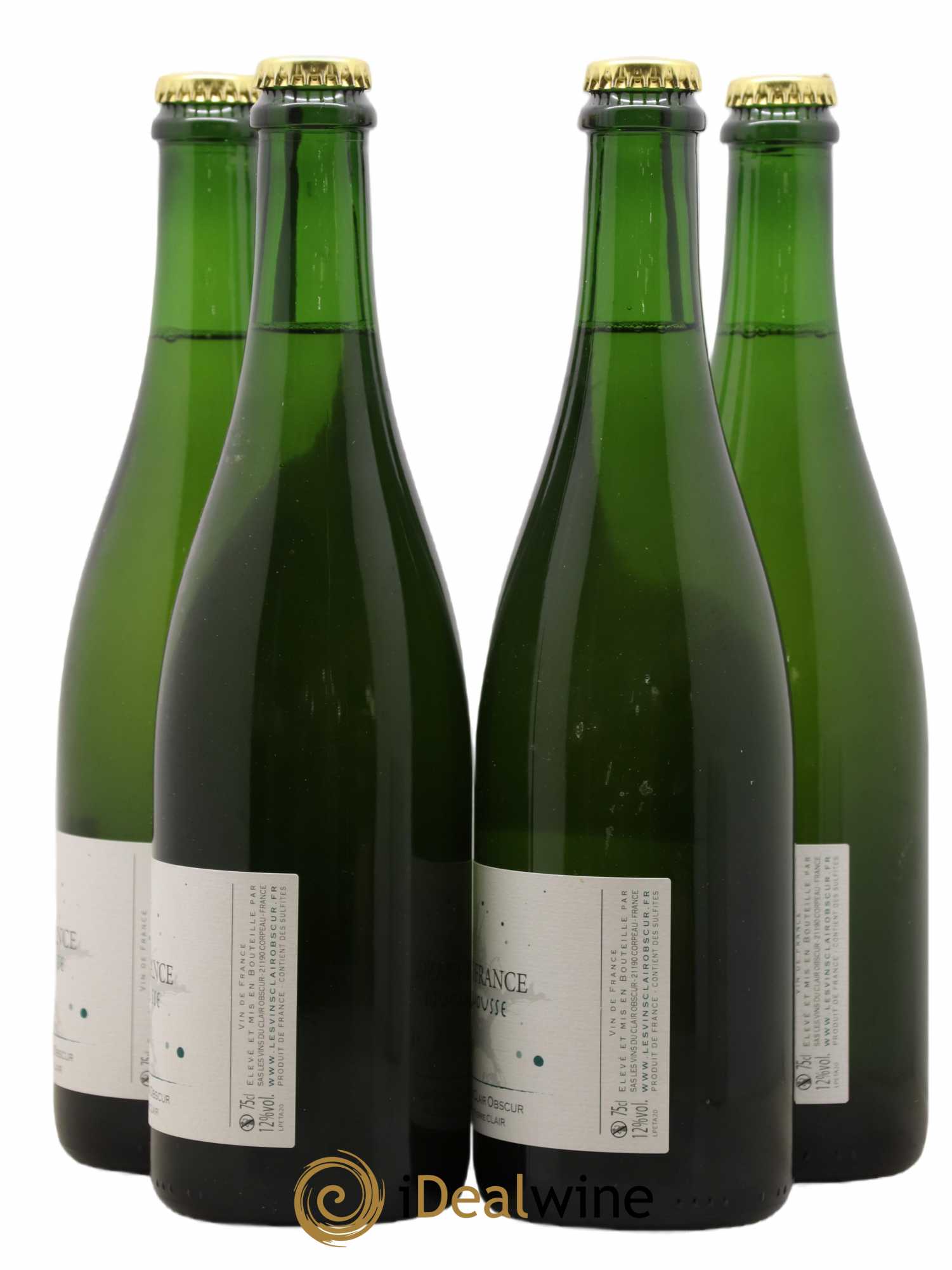 Vin de France Aligoté petillant base 2020, Freemousse Domaine Clair Obscur 2020 - Lot of 4 bottles - 1