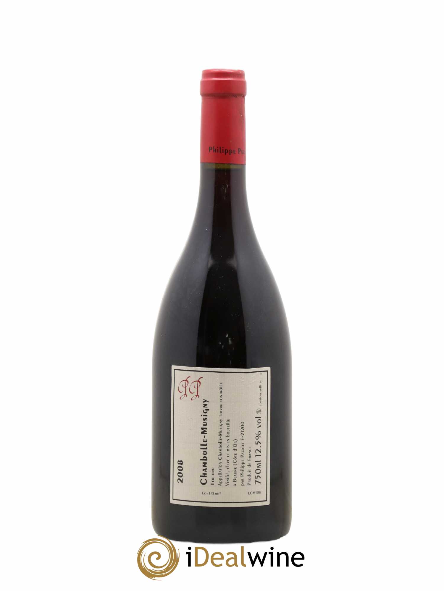 Chambolle-Musigny 1er Cru Philippe Pacalet 2008 - Lot de 1 bouteille - 1
