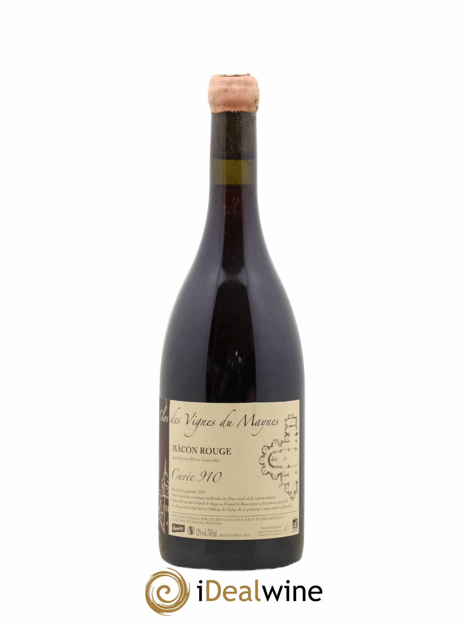 Mâcon Cuvée 910 Les Vignes du Maynes 2018 - Lot de 1 bouteille - 0