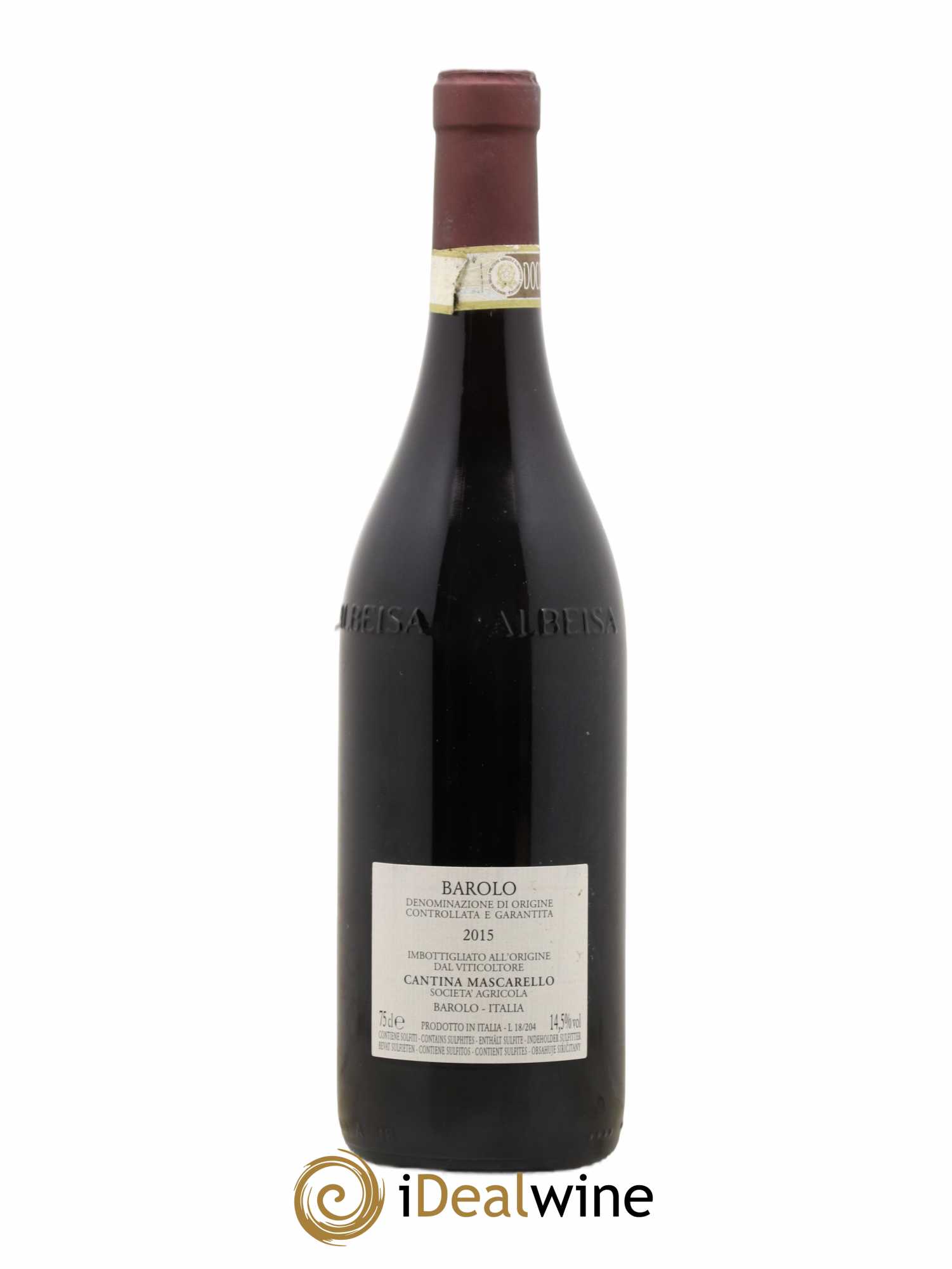 Barolo DOCG Bartolo Mascarello 2015 - Lot de 1 bouteille - 1