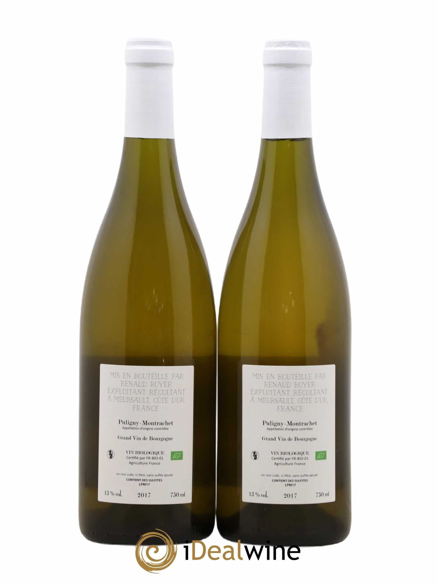 Puligny-Montrachet Les Reuchaux Renaud Boyer 2017 - Lot de 2 bouteilles - 1