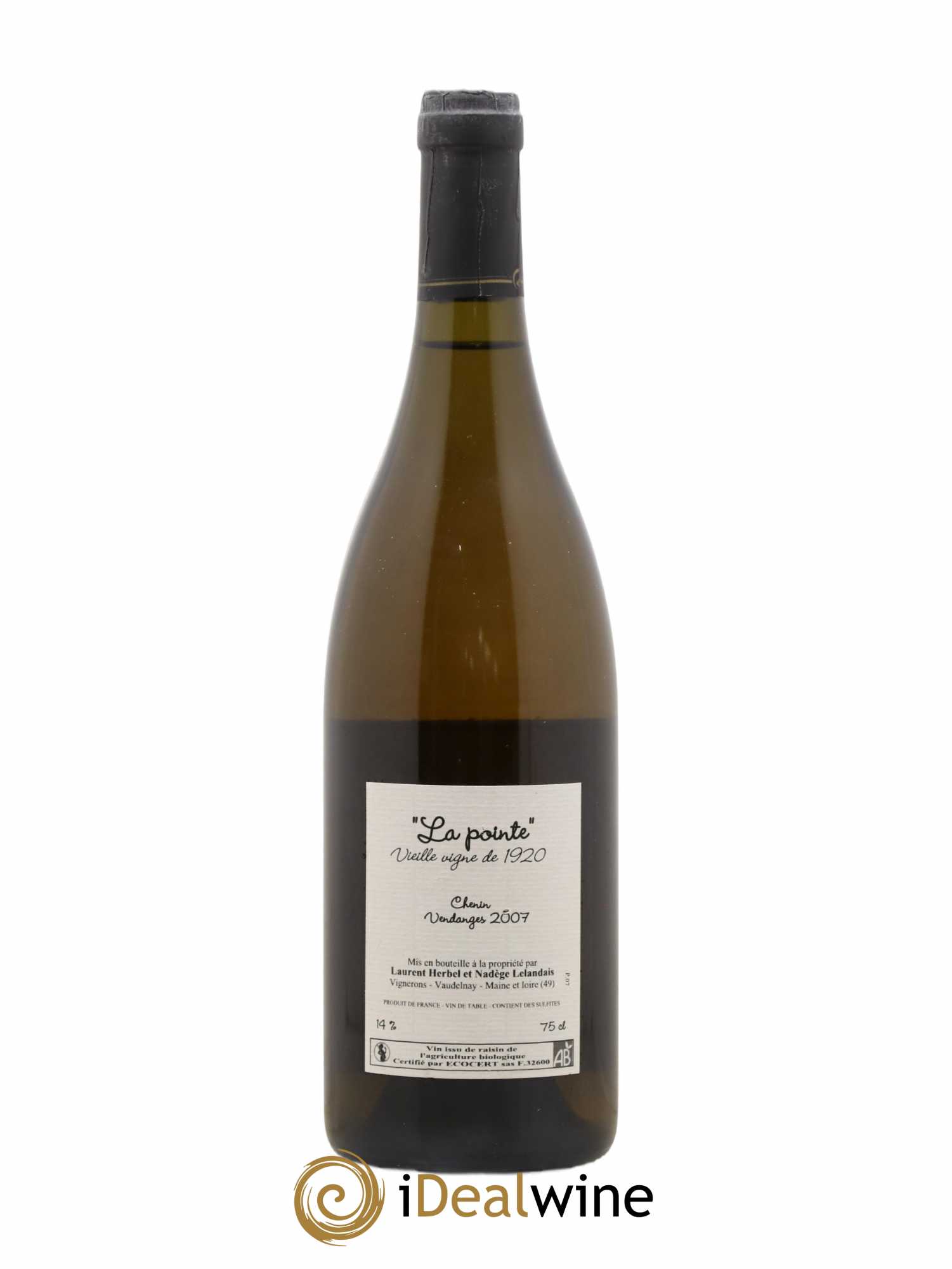 Vin de France La Pointe Vieille Vigne Domaine Herbel 2007 - Posten von 1 Flasche - 1