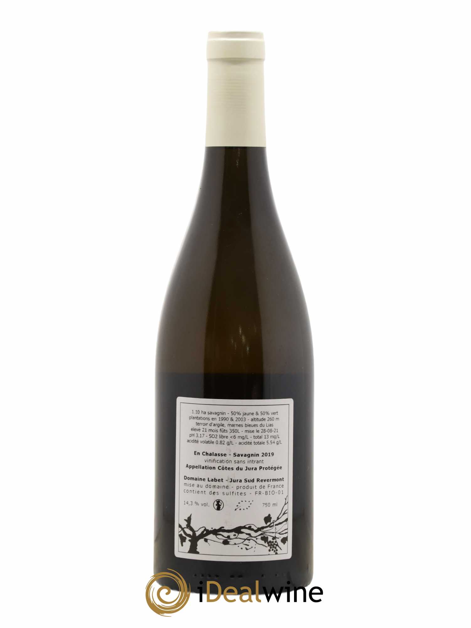 Côtes du Jura Fleur de Savagnin En Chalasse Romain - Julien - Charline Labet 2019 - Lot de 1 bouteille - 1