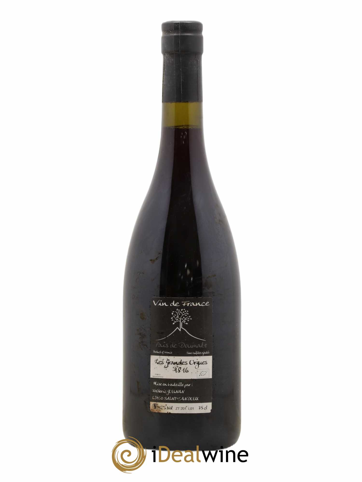 Vin de France Les Grandes Orgues Vignoble de l'Arbre Blanc 2016 - Lot de 1 bouteille - 1