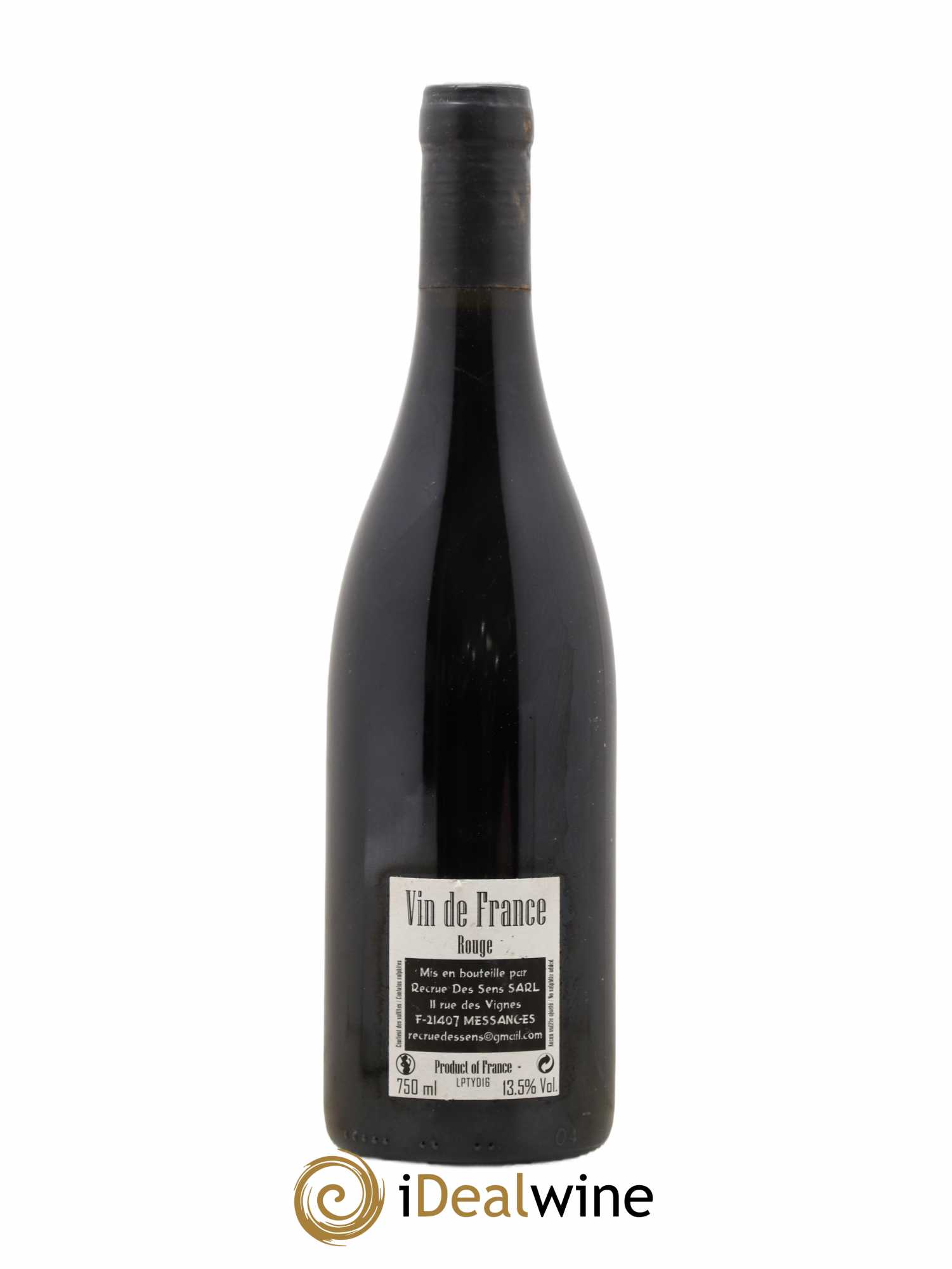 Vin de France Les Ponts Yann Durieux - Recrue des Sens 2016 - Lot de 1 bouteille - 1