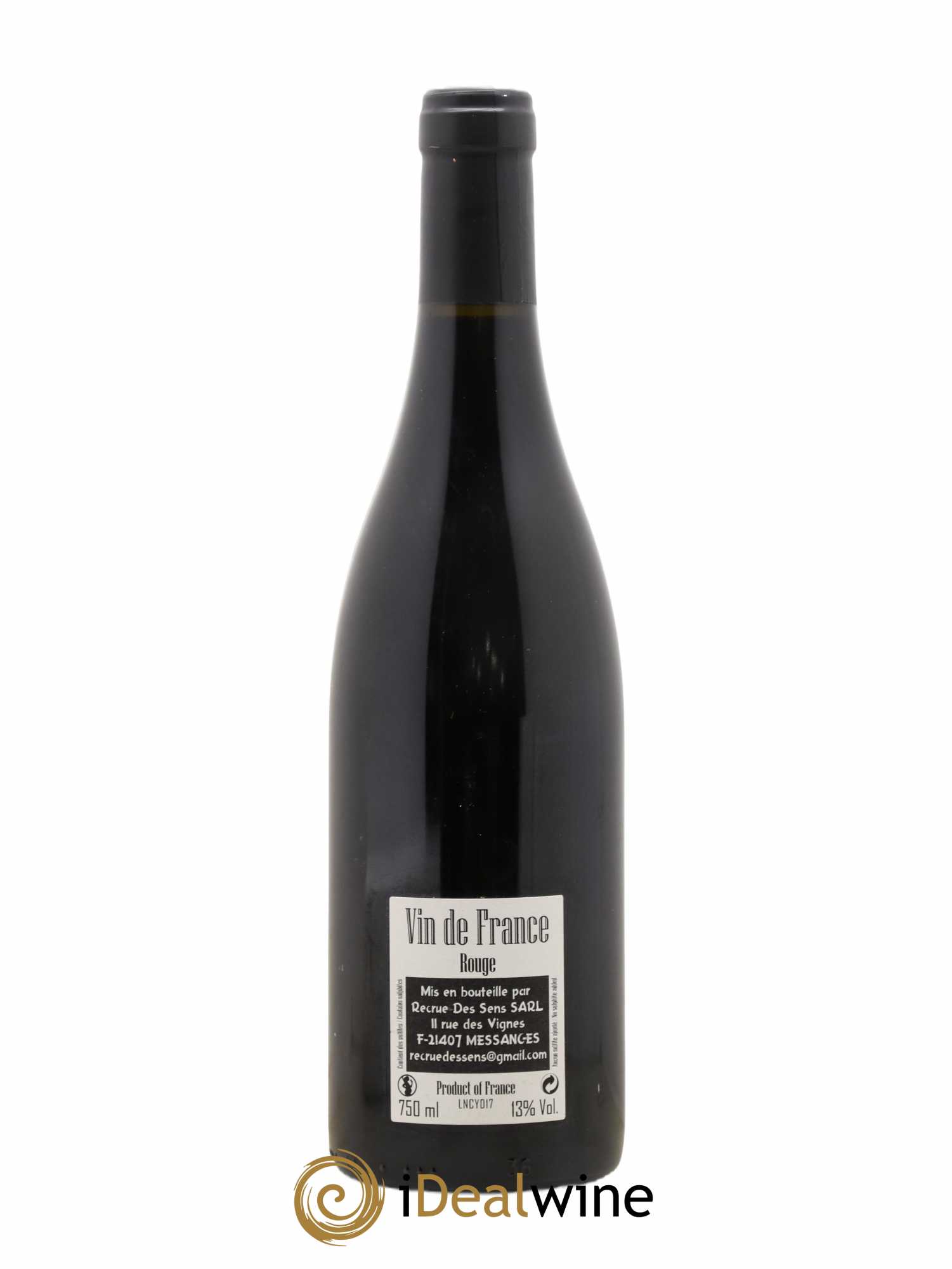 Vin de France Night Cost Yann Durieux - Recrue des Sens 2017 - Lot de 1 bouteille - 1