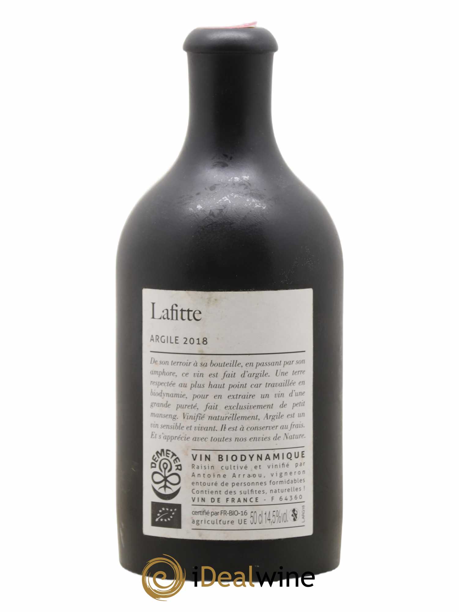 Vin de France Argile Château Lafitte 2018 - Lot de 1 bouteille - 1