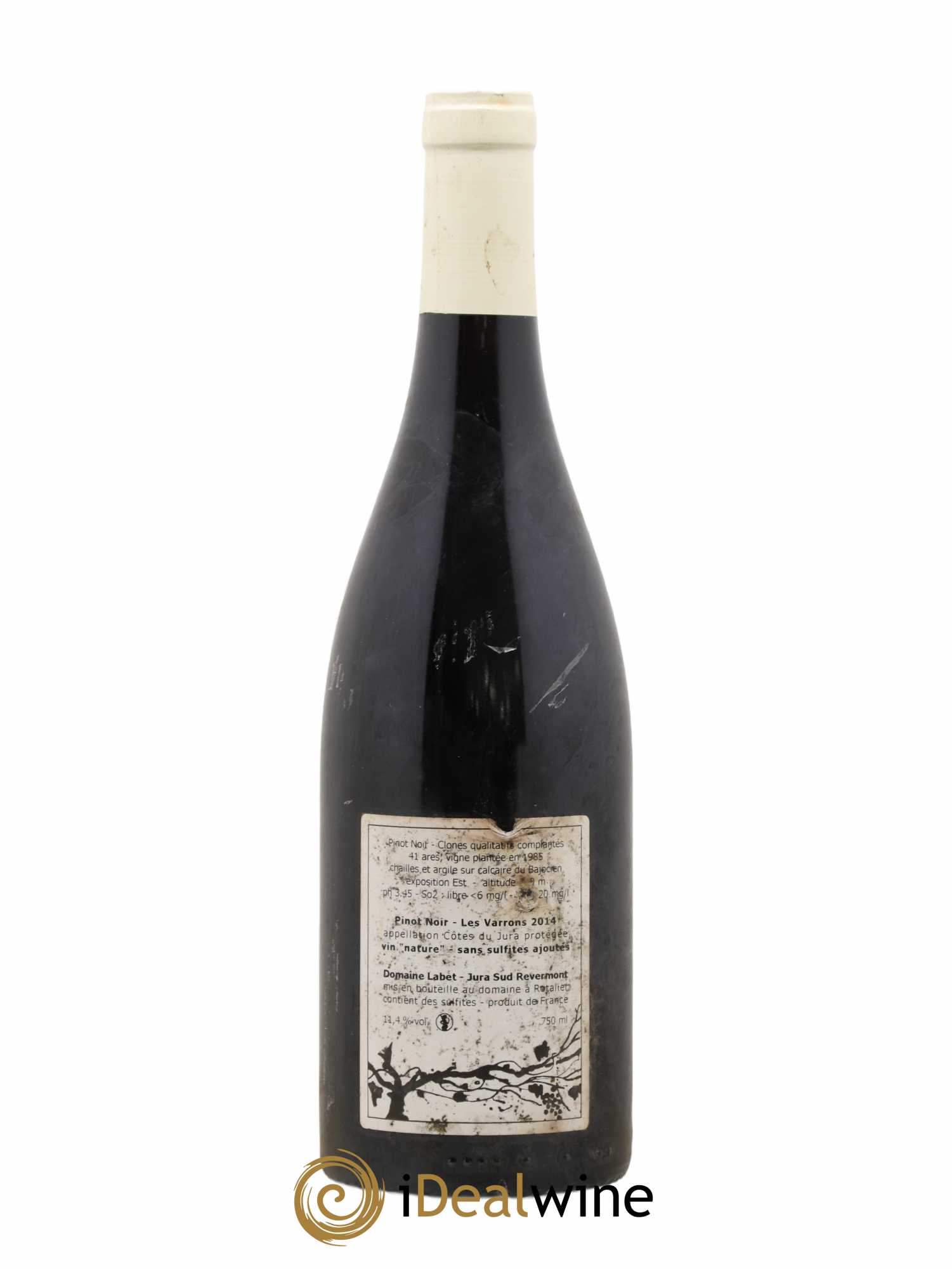 Côtes du Jura Pinot Noir Les Varrons Sélection Massale Romain - Julien - Charline Labet 2014 - Lot de 1 bouteille - 1