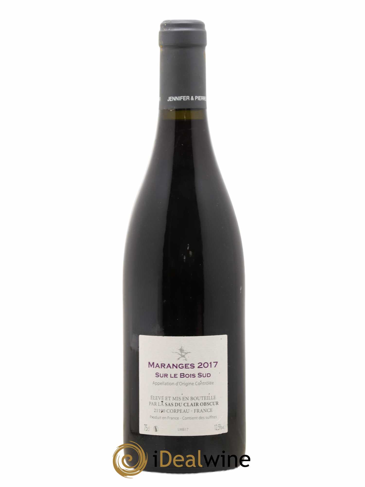 Maranges Sur le bois sud Domaine Clair Obscur 2017 - Lot of 1 bottle - 1