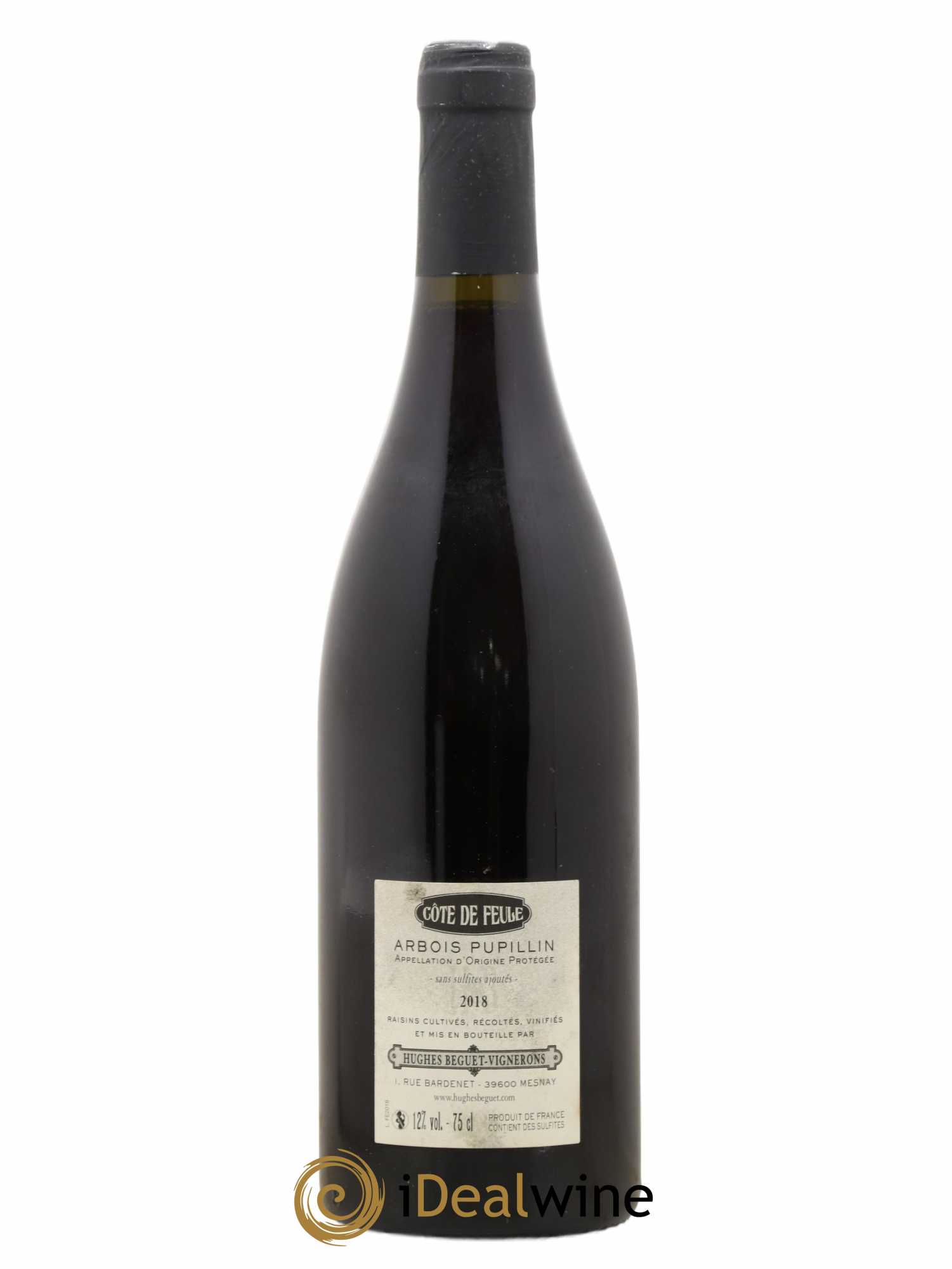 Arbois Ploussard Côte de Feule Domaine Hugues Beguet 2018 - Posten von 1 Flasche - 1