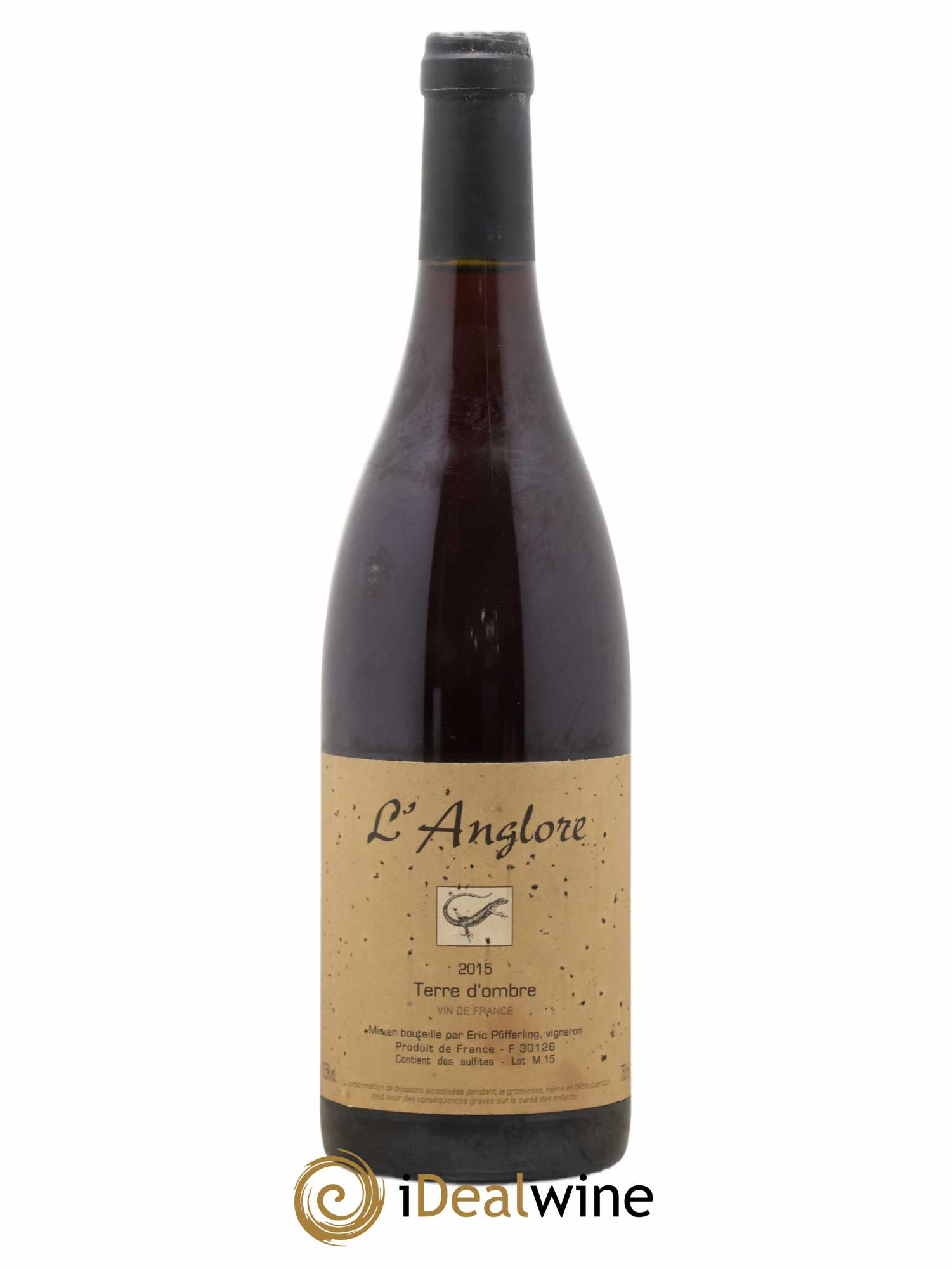 Vin de France Terre d'Ombre L'Anglore 2015 - Lot de 1 bouteille - 0