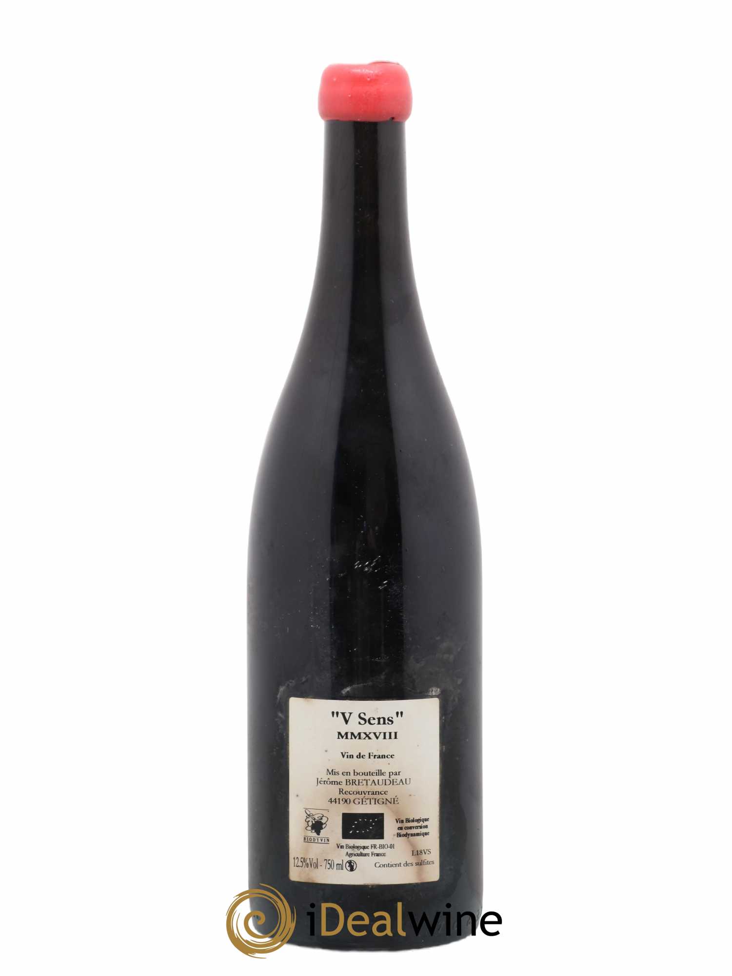 Vin de France V Sens Jérôme Bretaudeau - Domaine de Bellevue Apeiron Domaine Les Innocents Bruno Vacon 2018 - Lotto di 1 bottiglia - 1