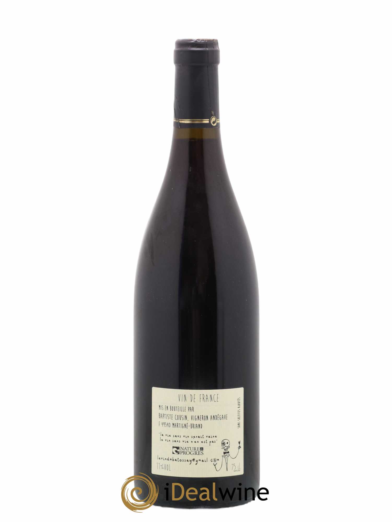 Vin de France Ouech Cousin Baptiste Cousin - Lot de 1 bouteille - 1