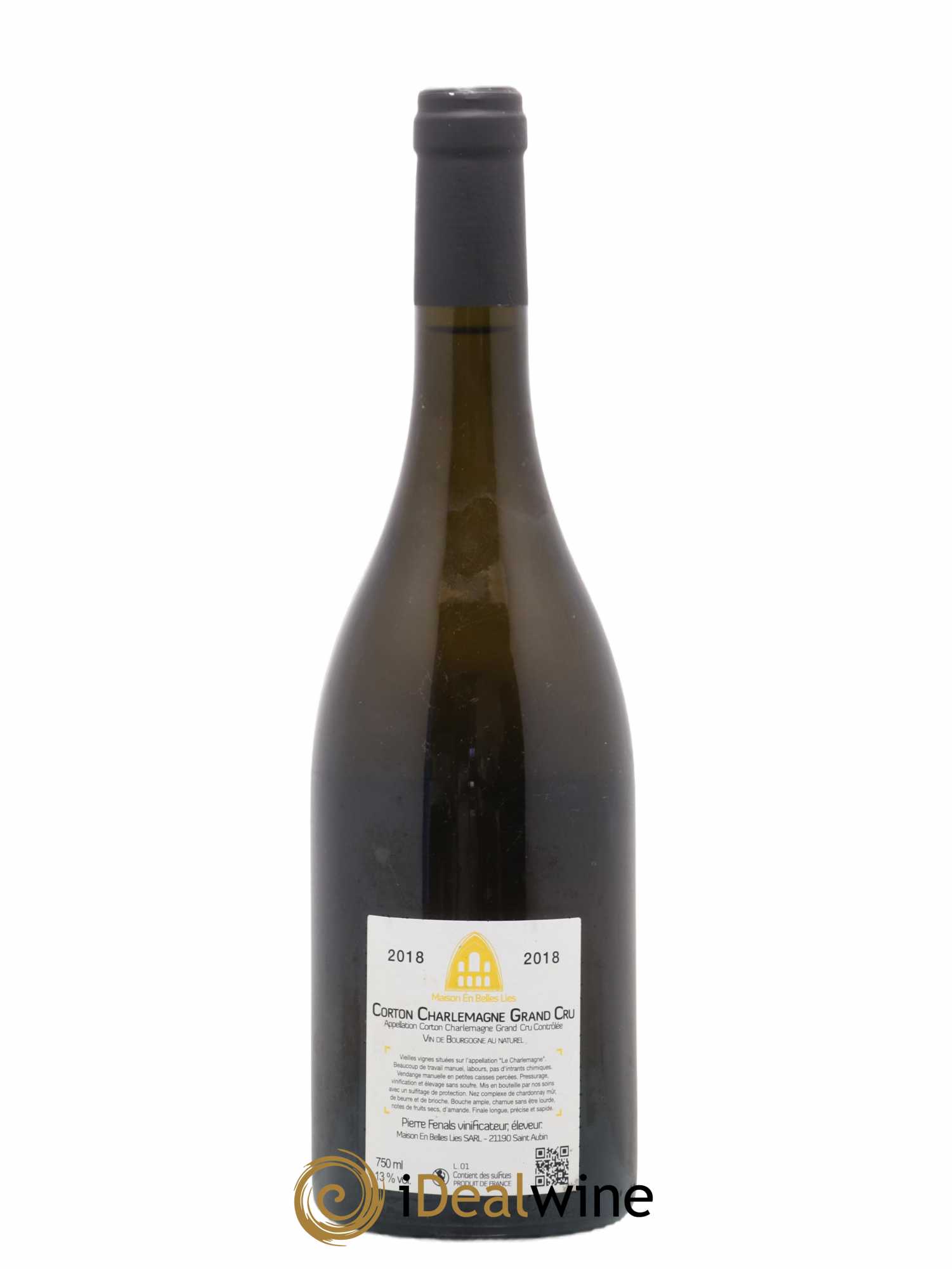 Corton-Charlemagne Grand Cru Maison En Belles Lies 2018 - Lot de 1 bouteille - 1