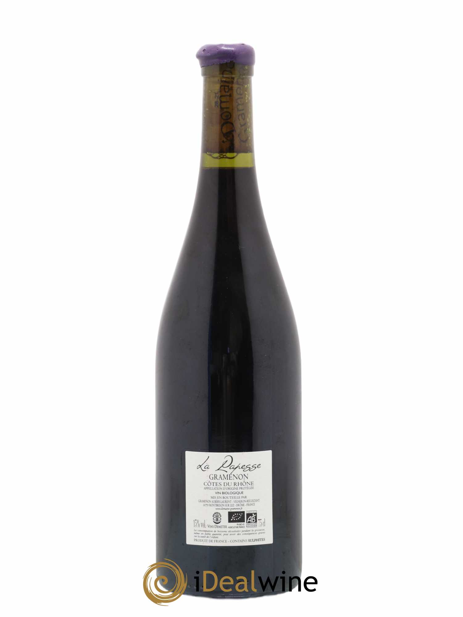 Vinsobres La Papesse Gramenon (Domaine) 2020 - Lot de 1 bouteille - 1