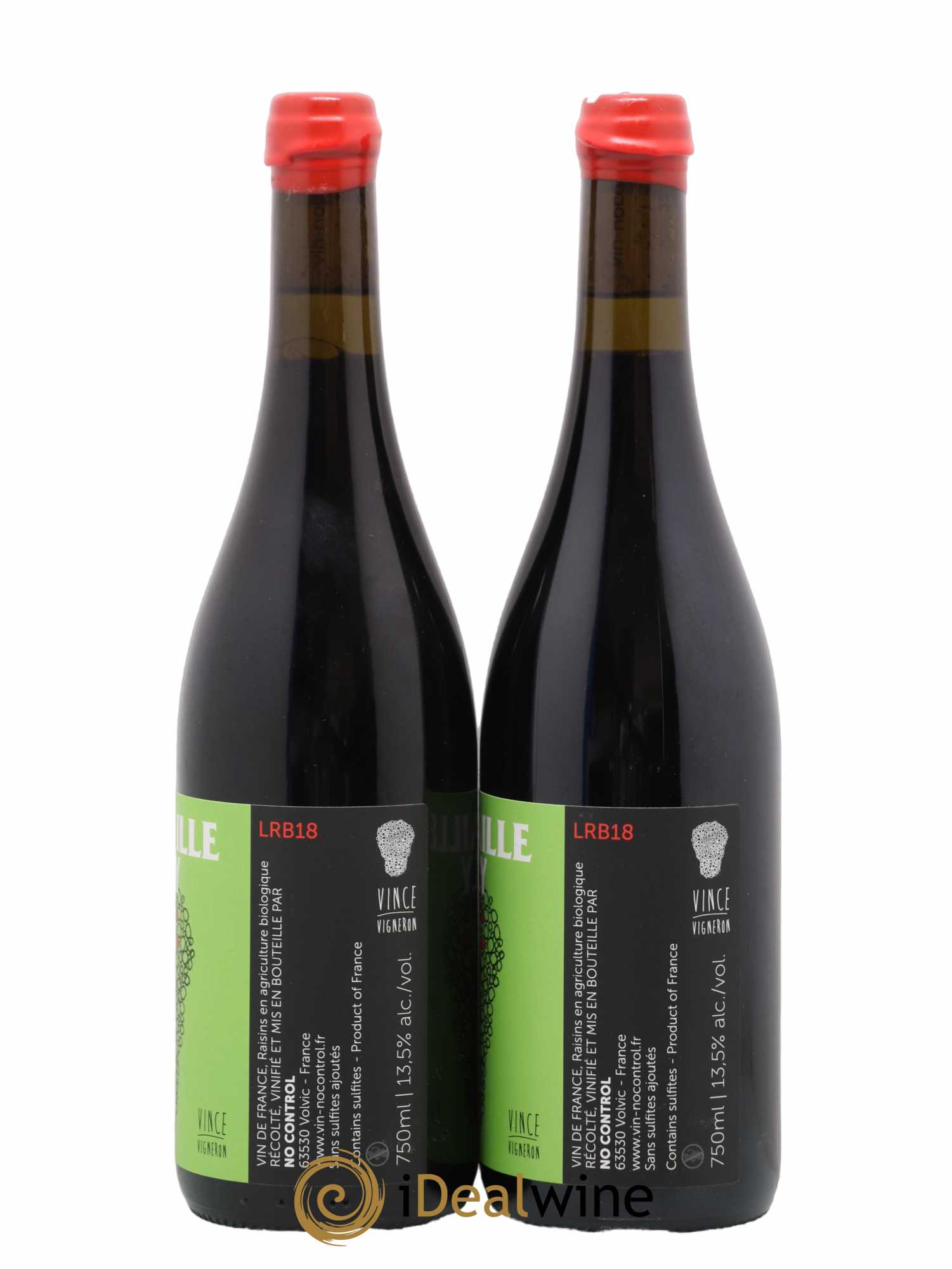 Vin de France Rockaille Billy Domaine No Control Vincent Marie 2018 - Lot de 2 bouteilles - 1
