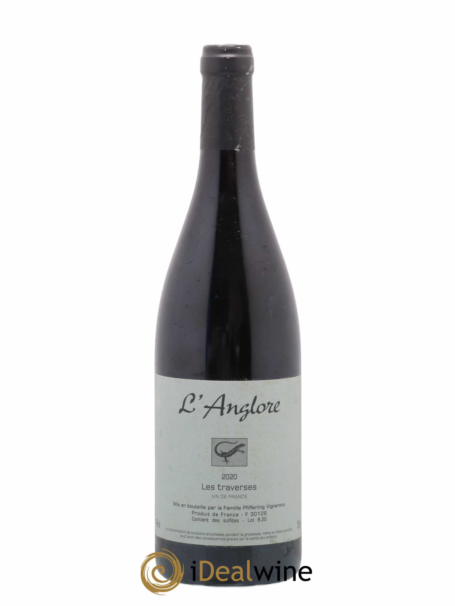 Vin de France Les Traverses L'Anglore 2020 - Lot de 1 bouteille - 0