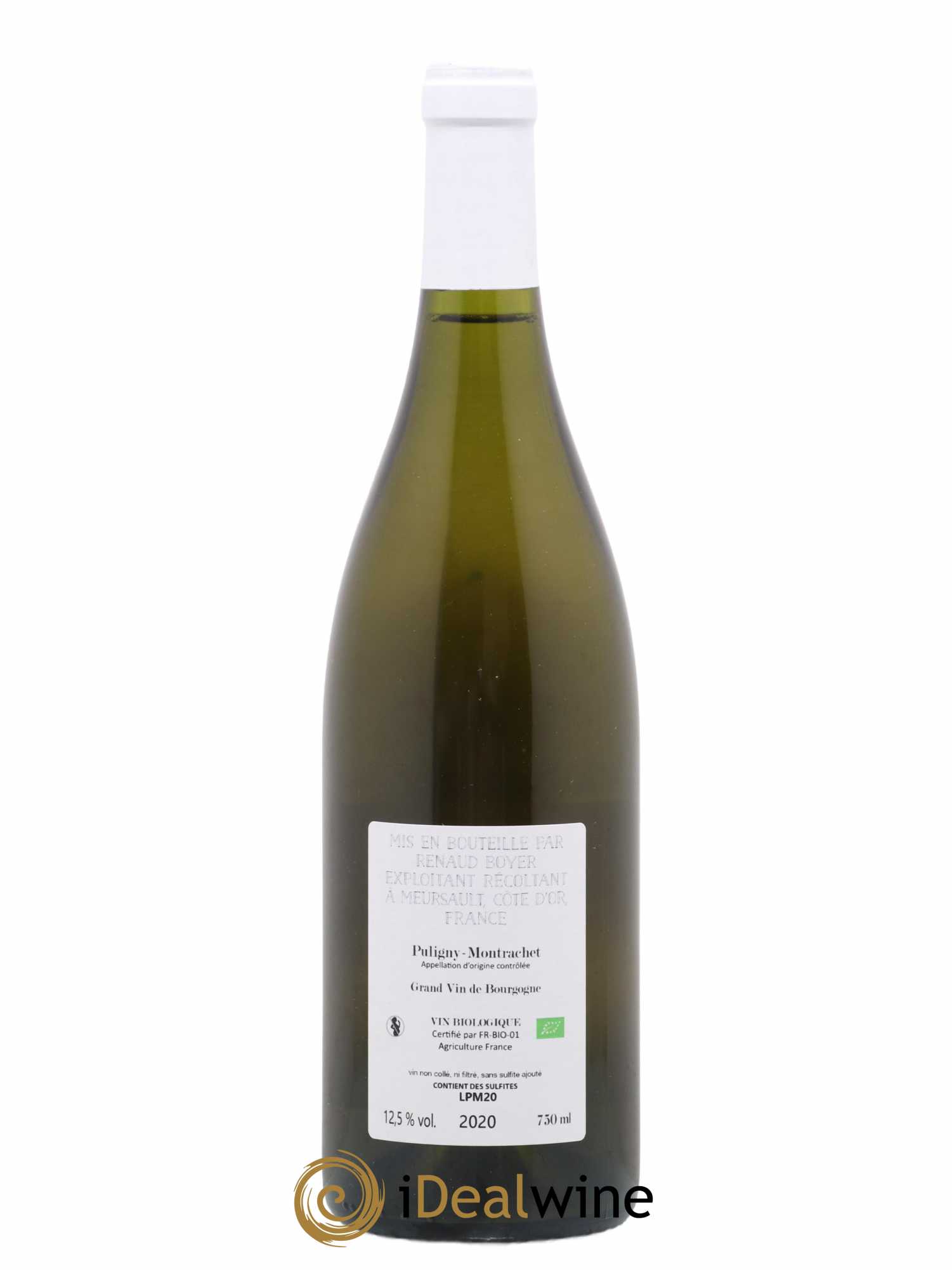 Puligny-Montrachet Les Reuchaux Renaud Boyer 2020 - Lot de 1 bouteille - 1