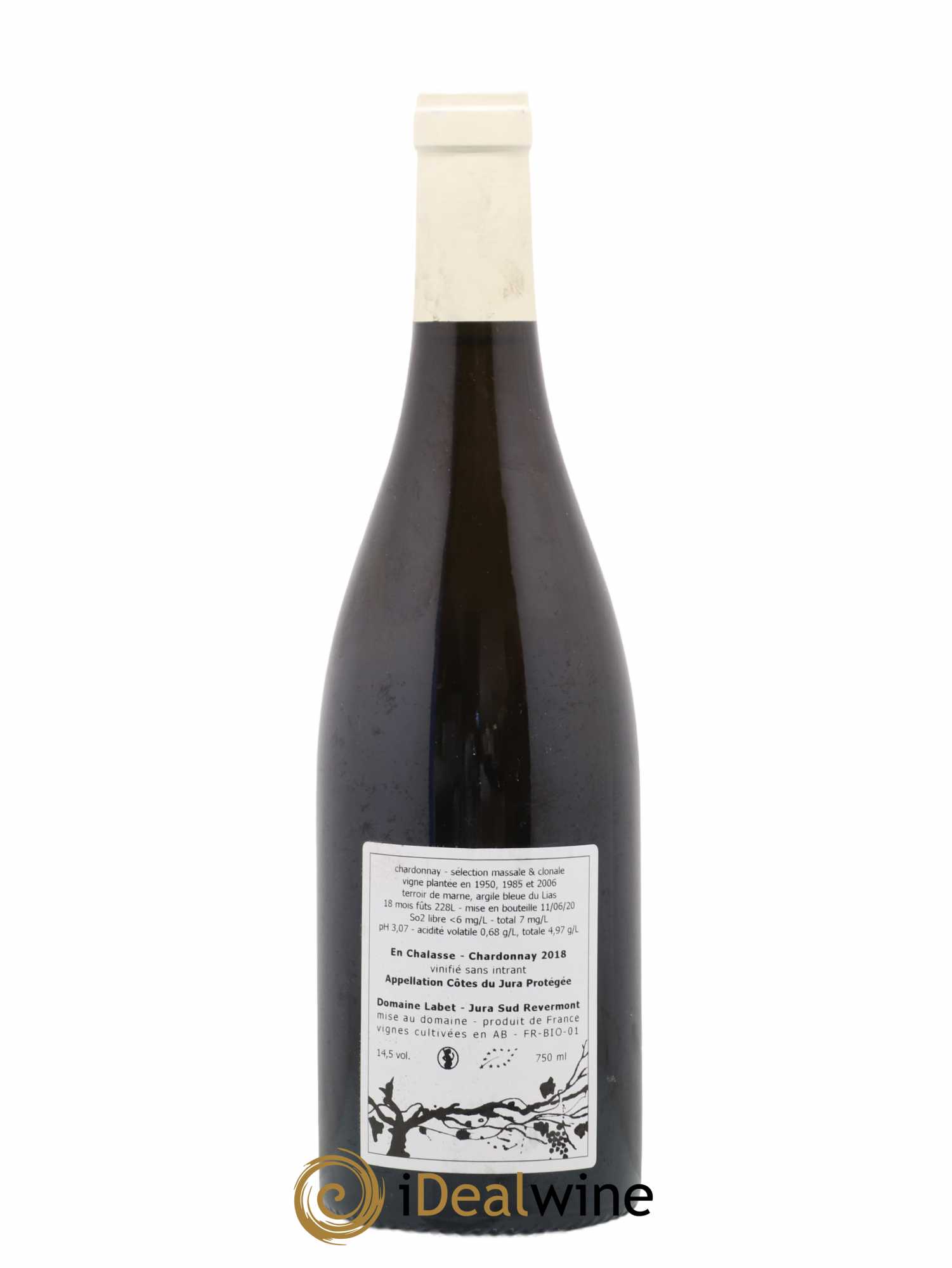 Côtes du Jura Chardonnay En Chalasse Romain - Julien - Charline Labet 2018 - Lot de 1 bouteille - 1